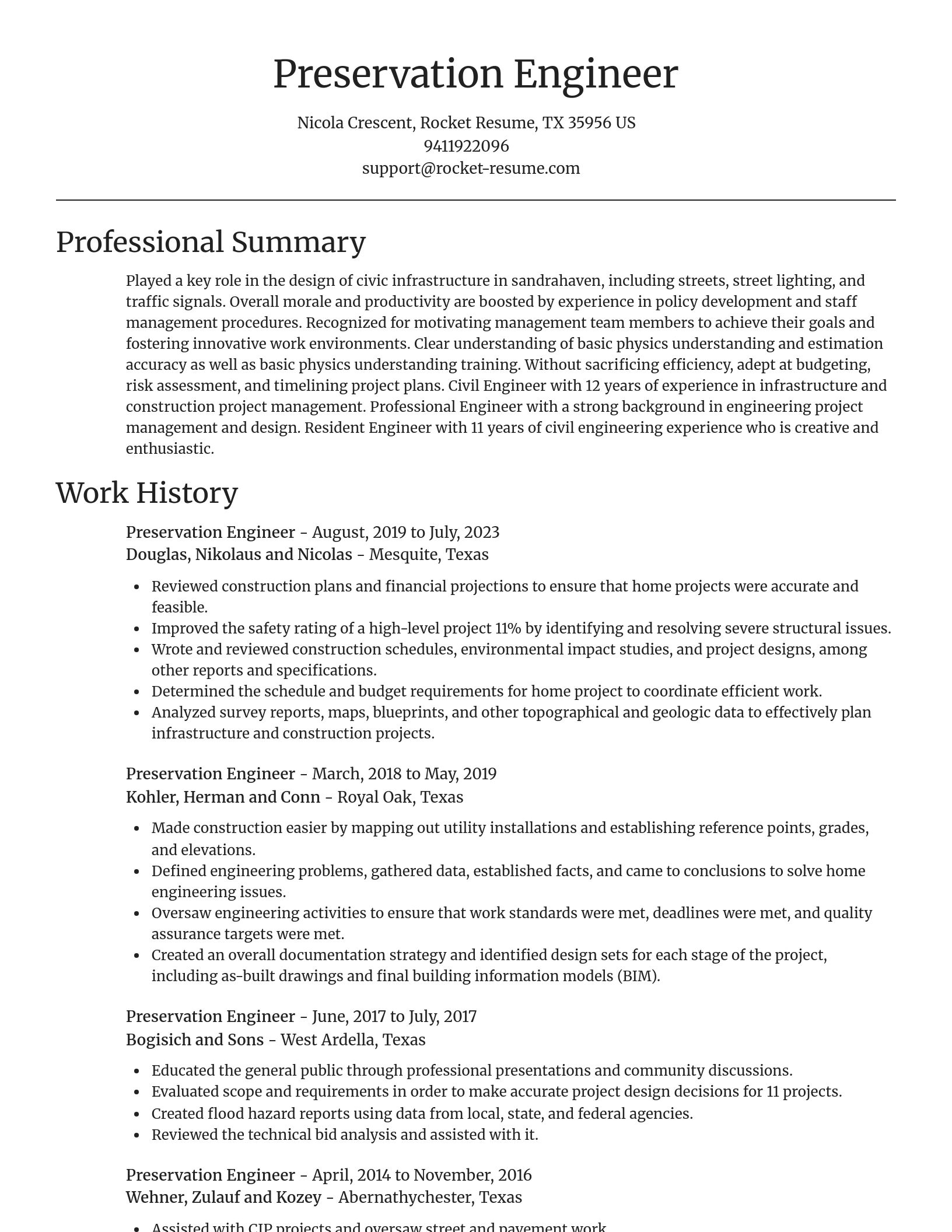 Focal Point resume template