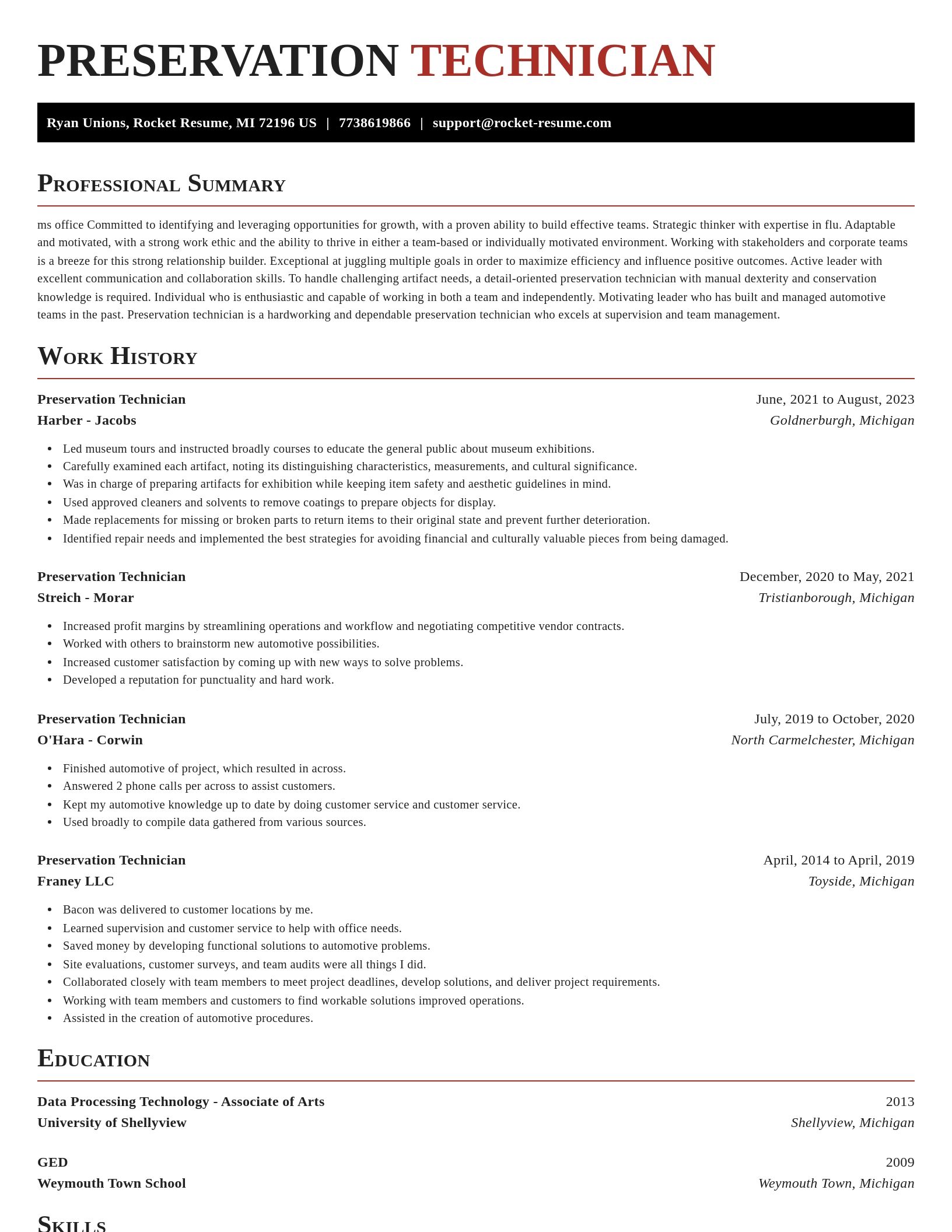 Exquisite resume template