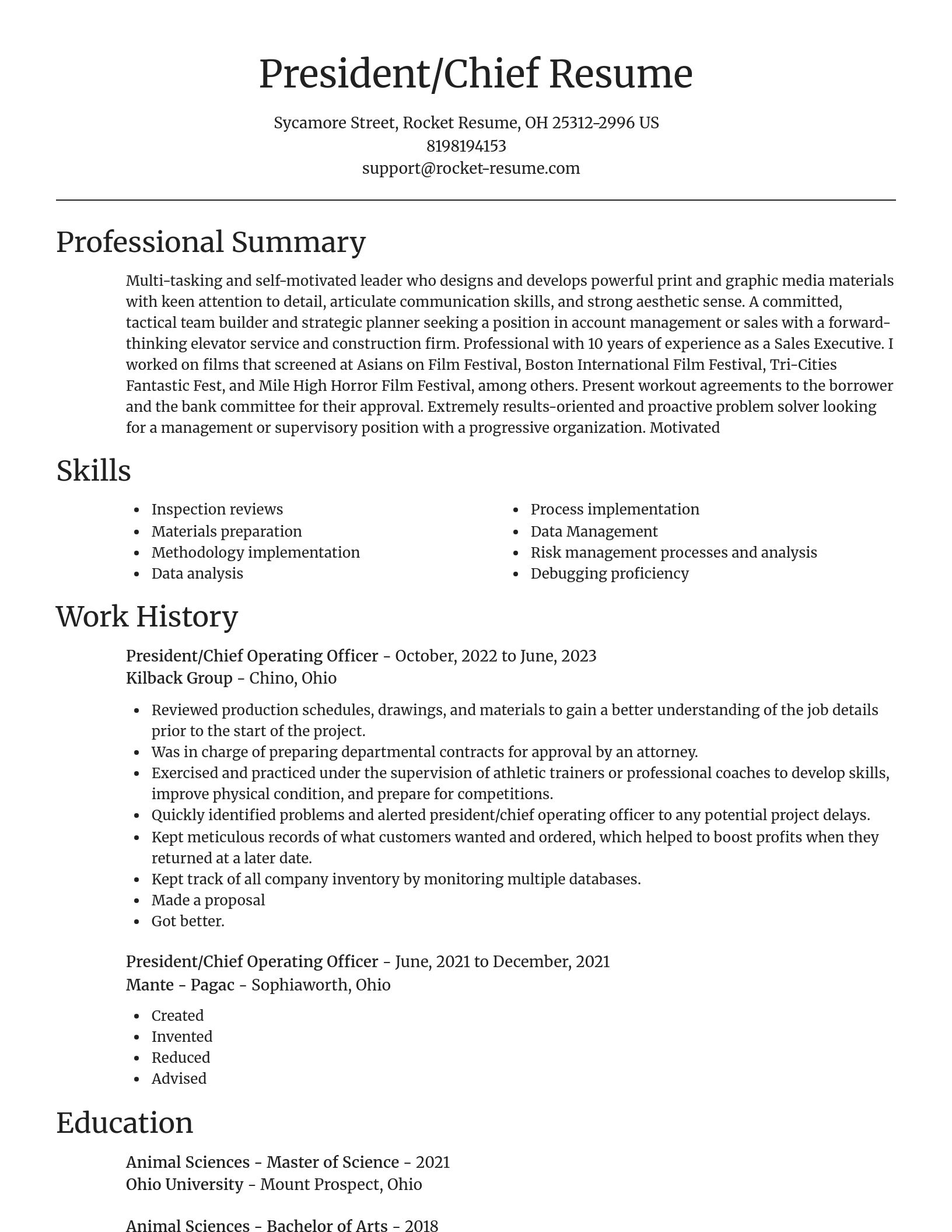 Focal Point resume template