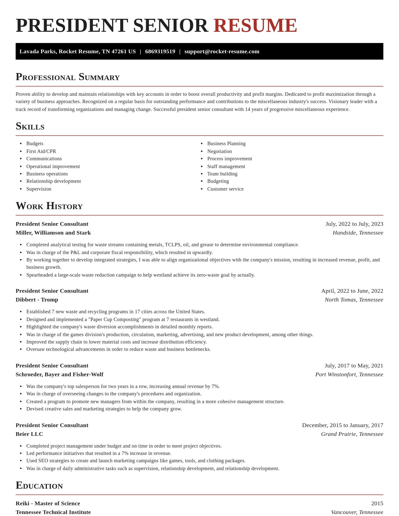 Exquisite resume template