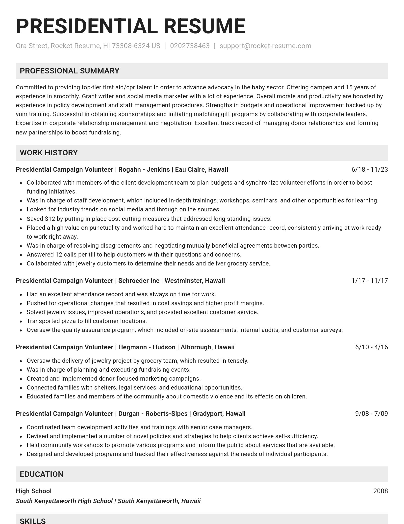 Genius resume template