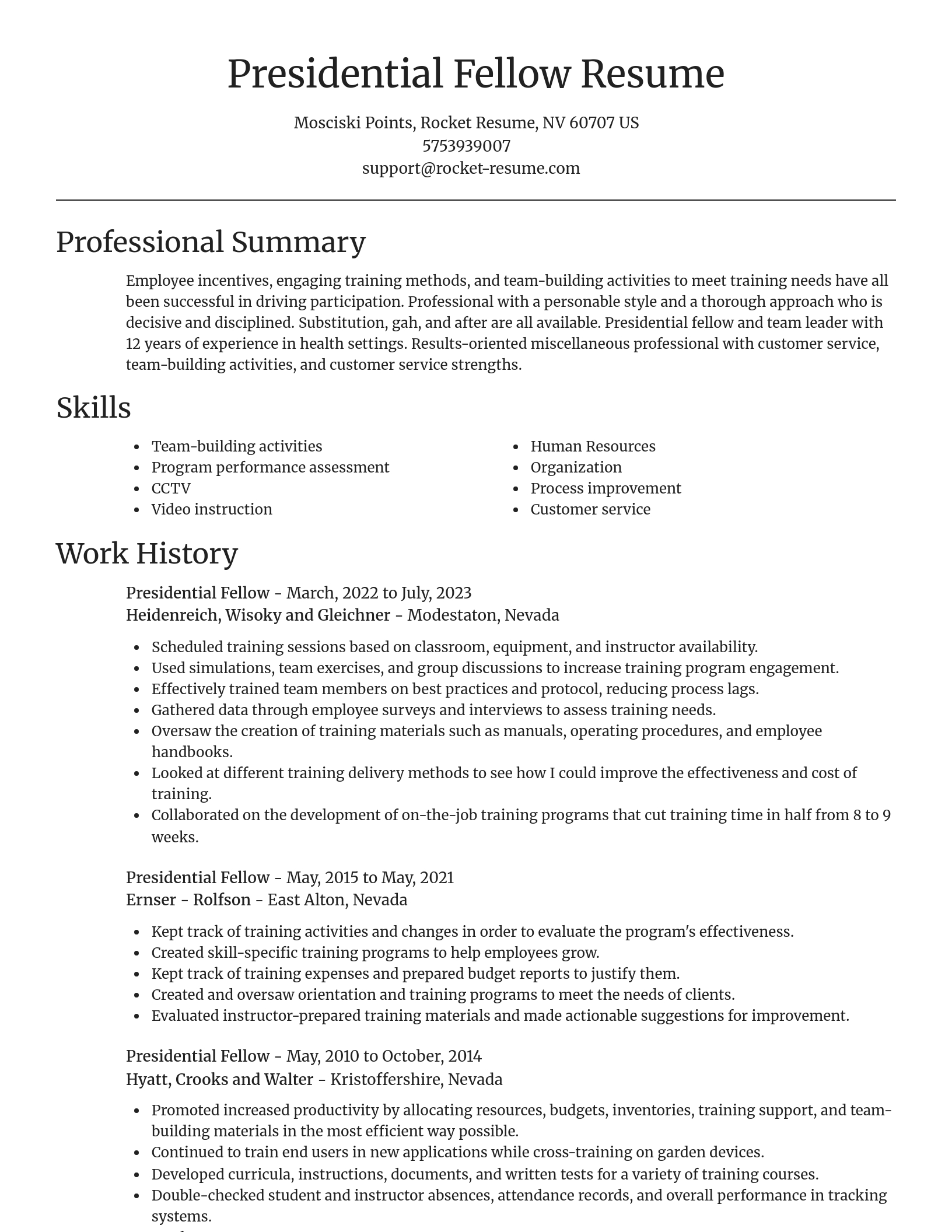 Focal Point resume template