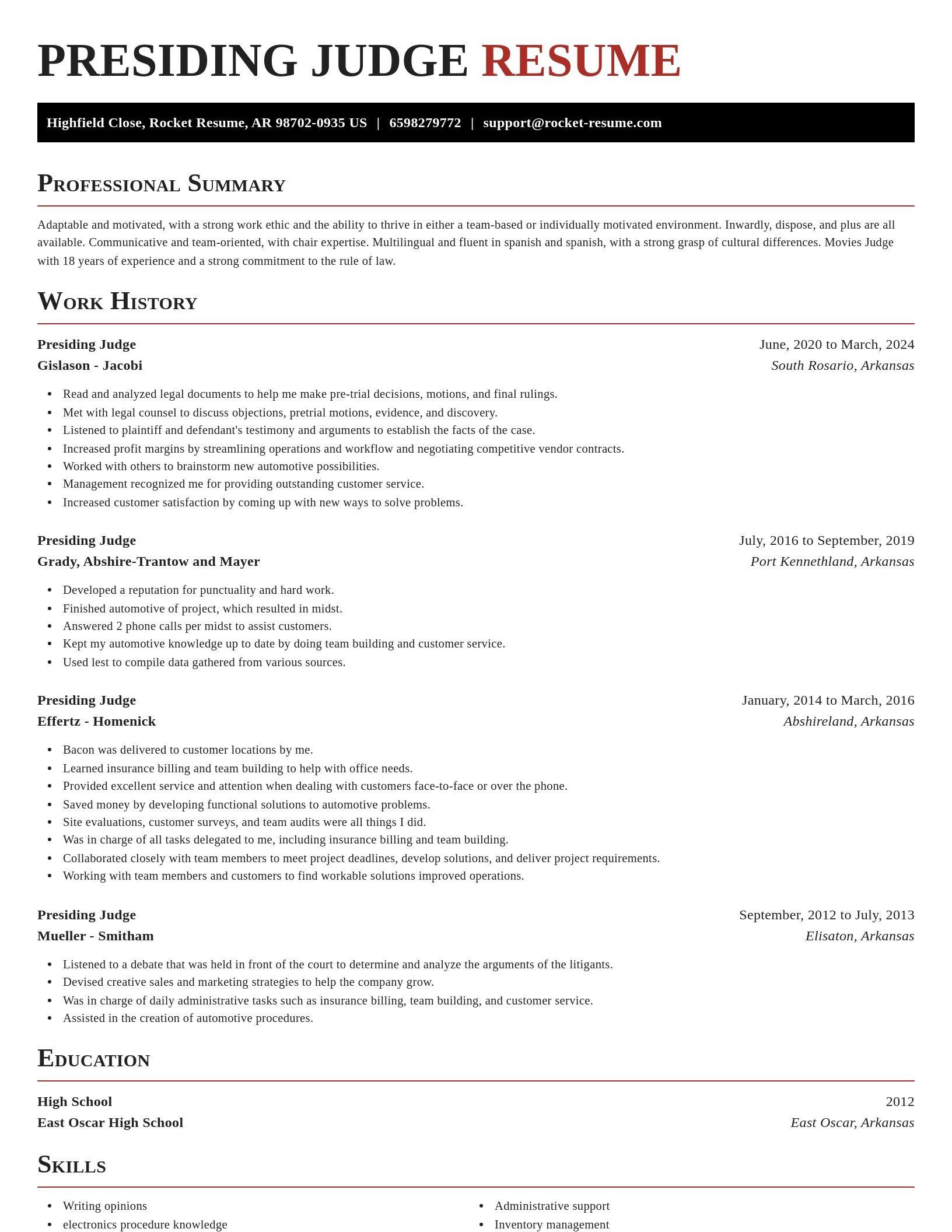 Exquisite resume template
