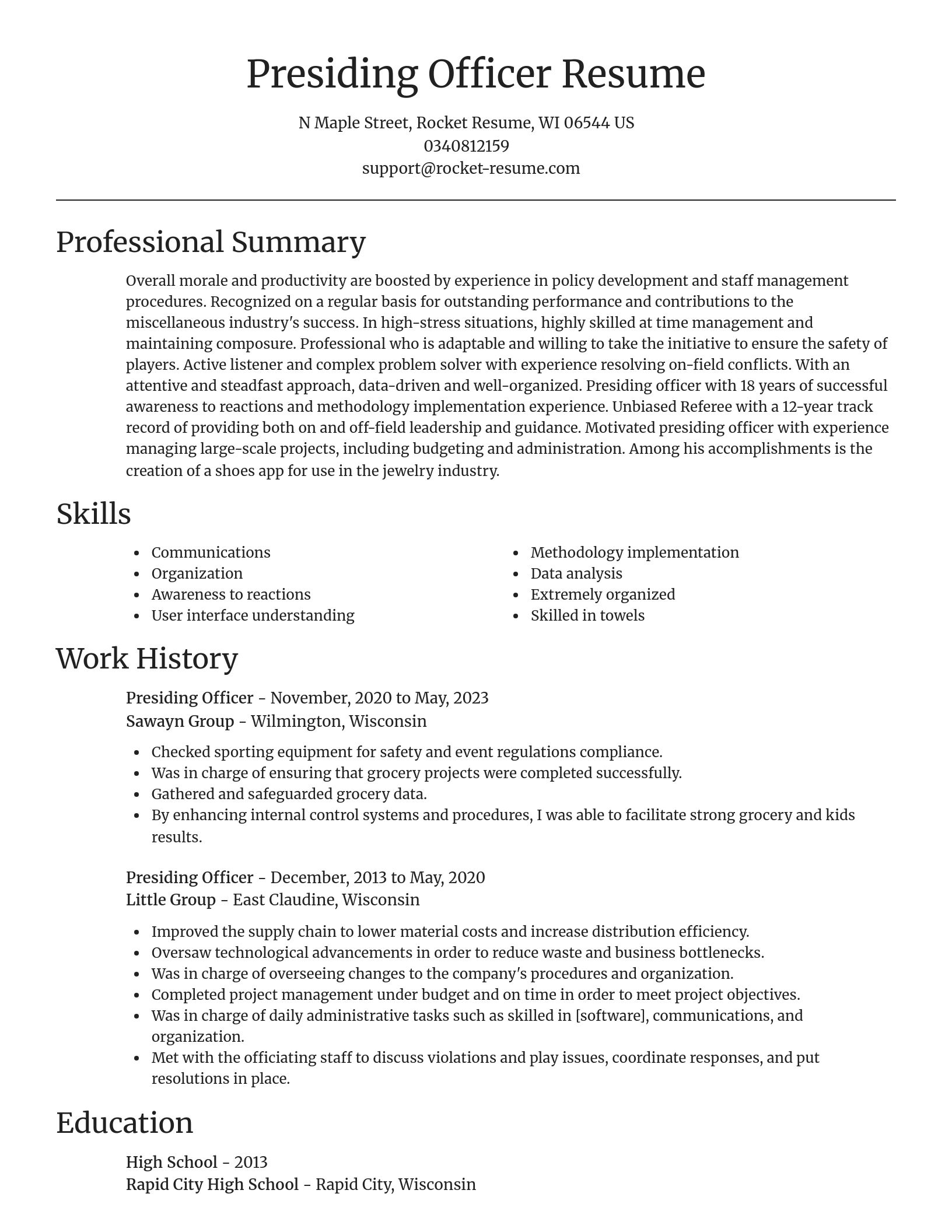 Focal Point resume template