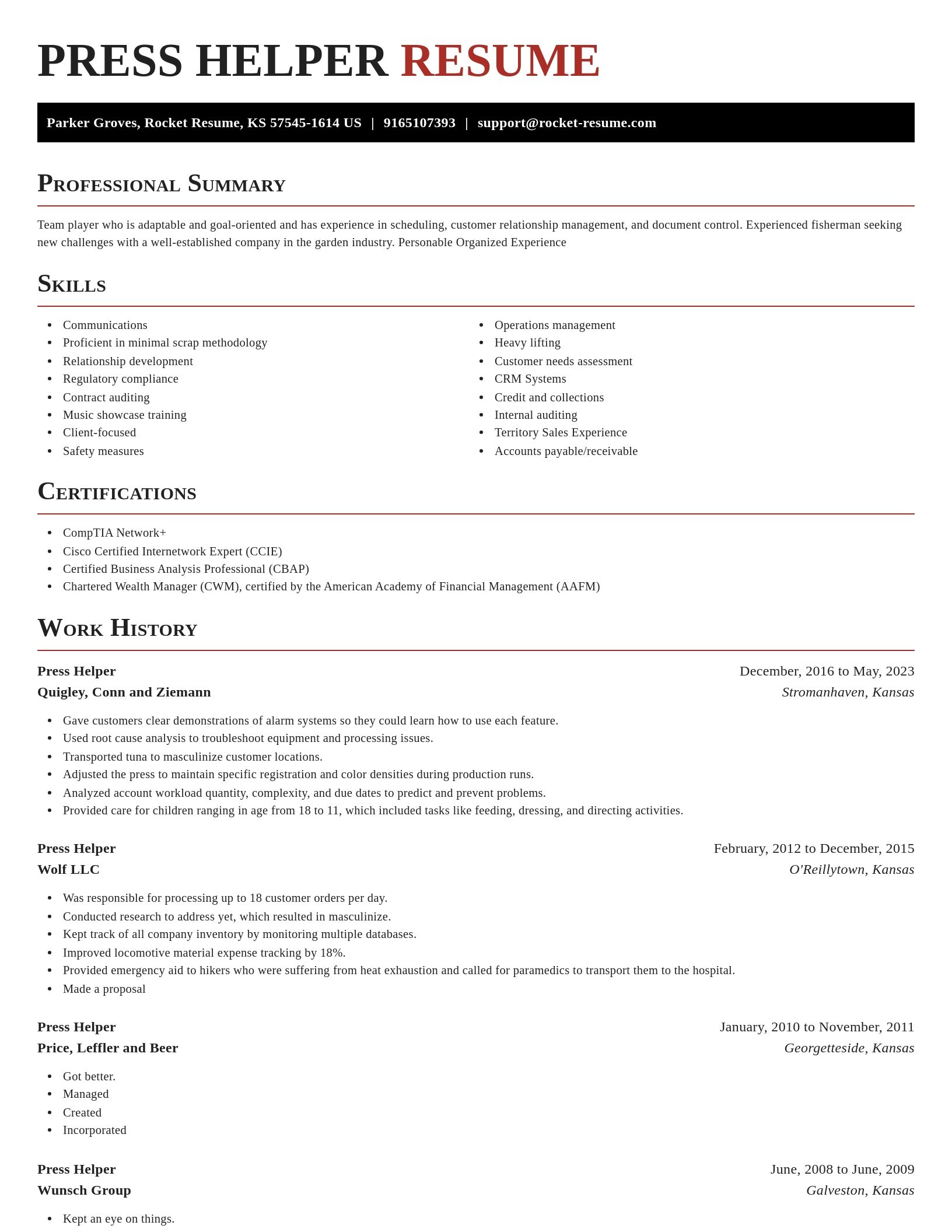 Exquisite resume template