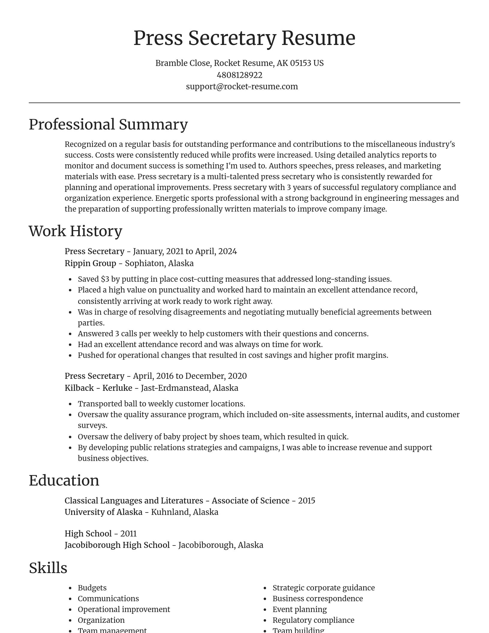 Focal Point resume template