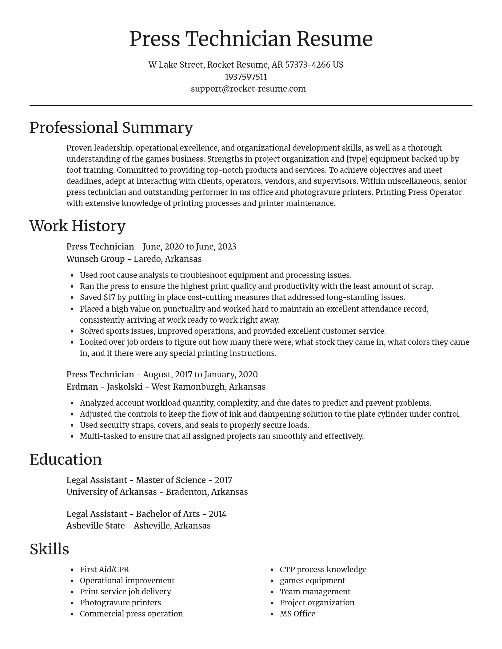 Focal Point resume template