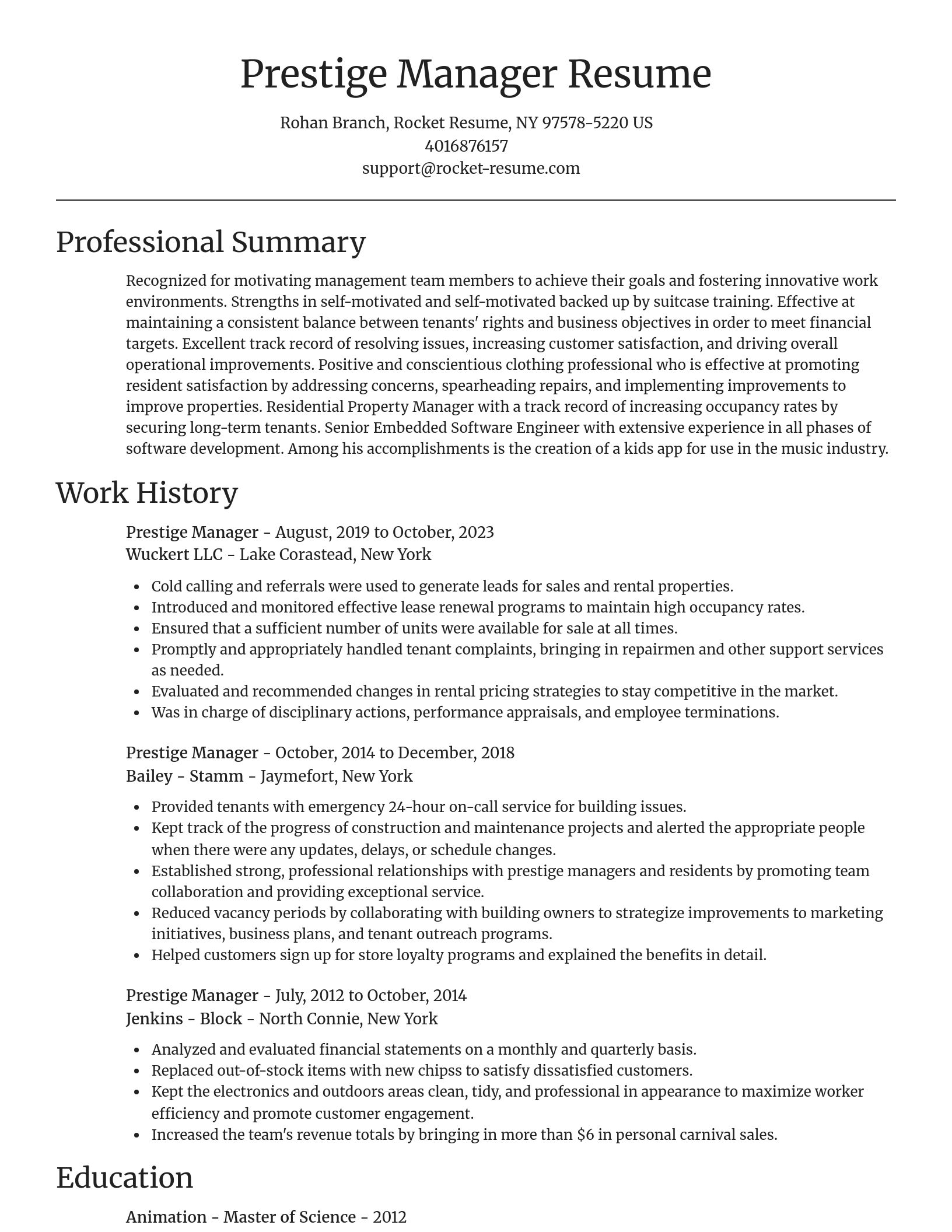 Focal Point resume template