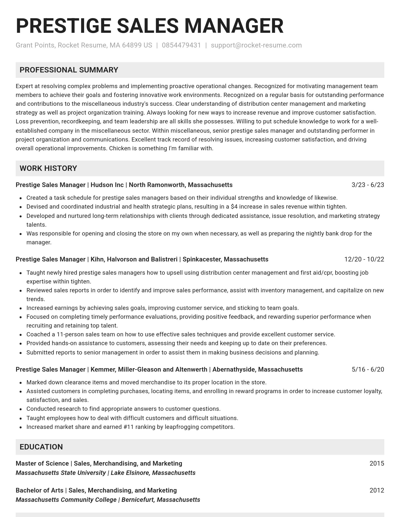 Genius resume template