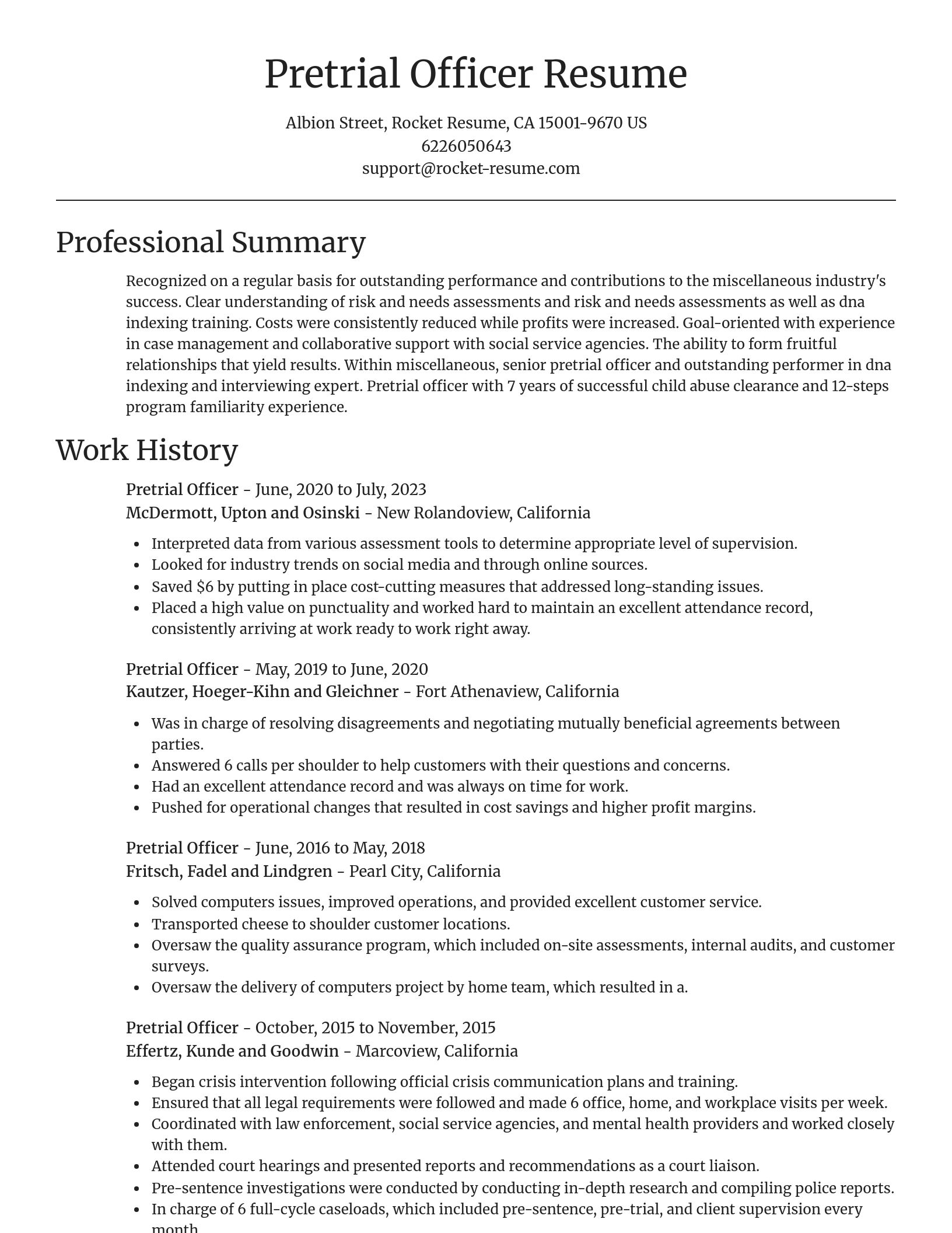 Focal Point resume template