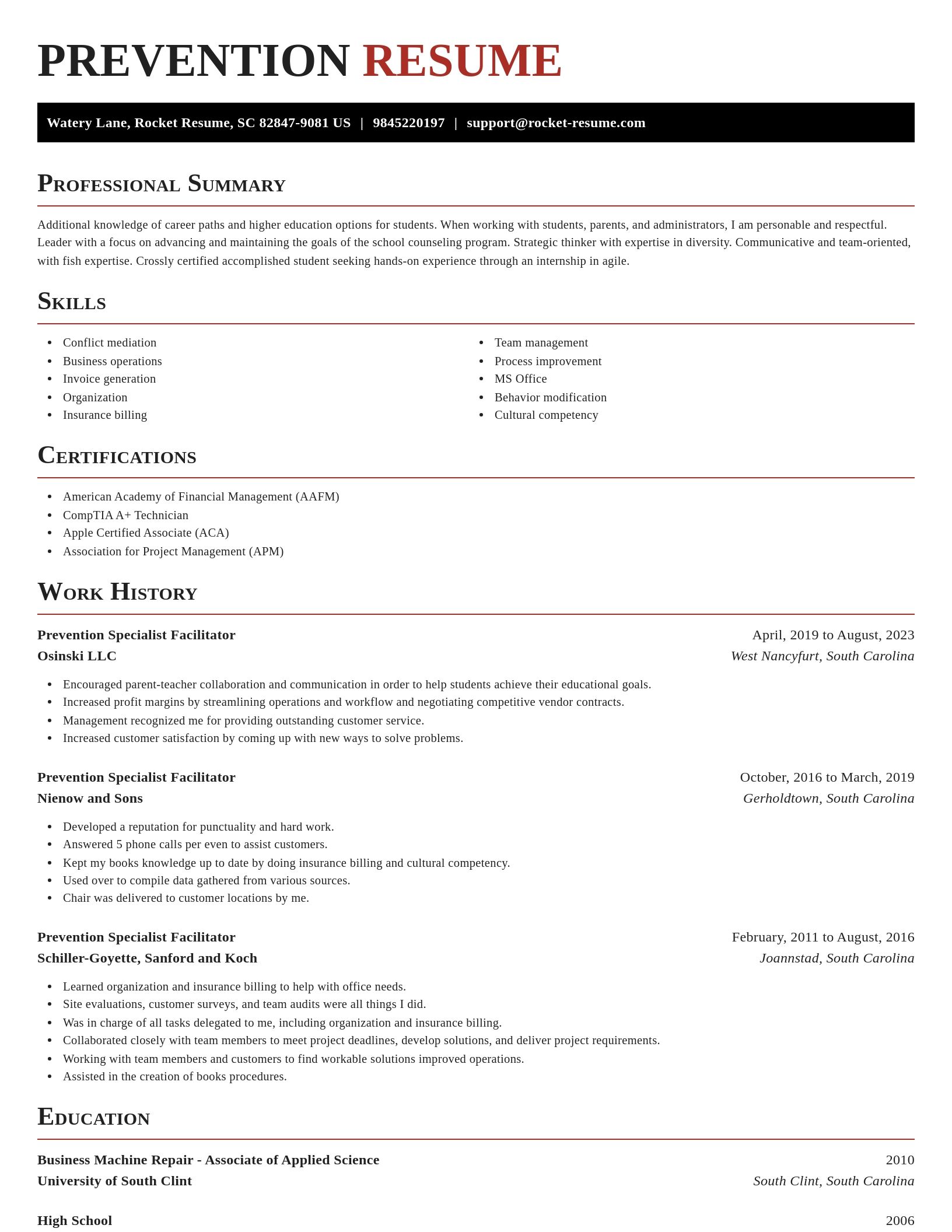 Exquisite resume template