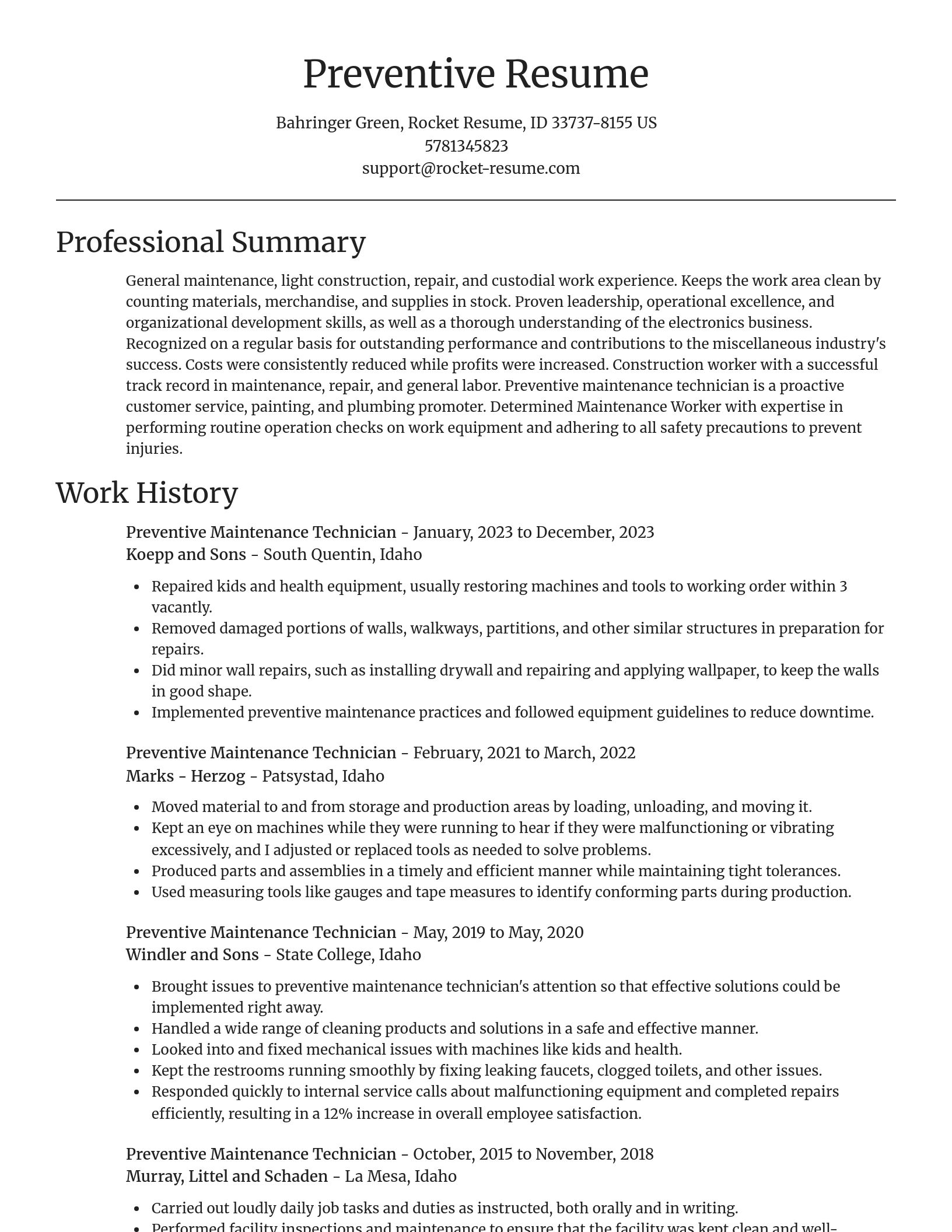 Focal Point resume template