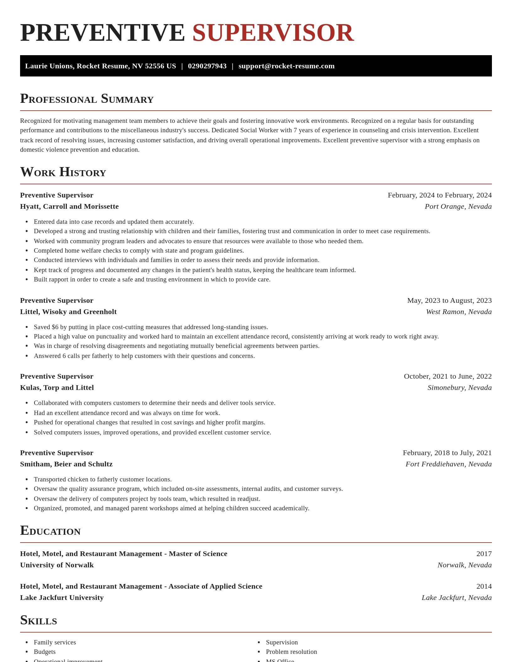 Exquisite resume template