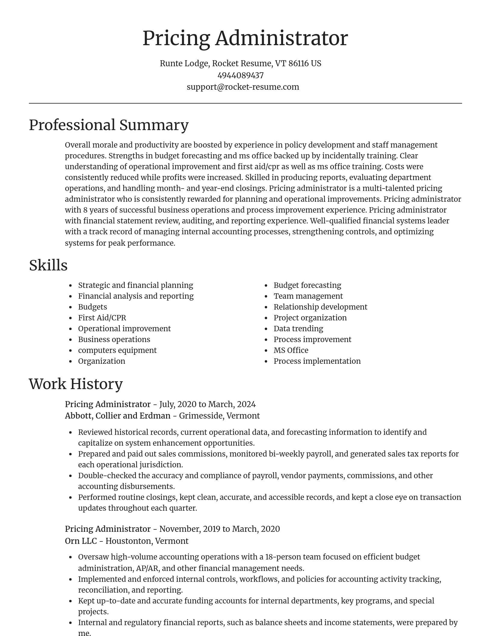 Focal Point resume template