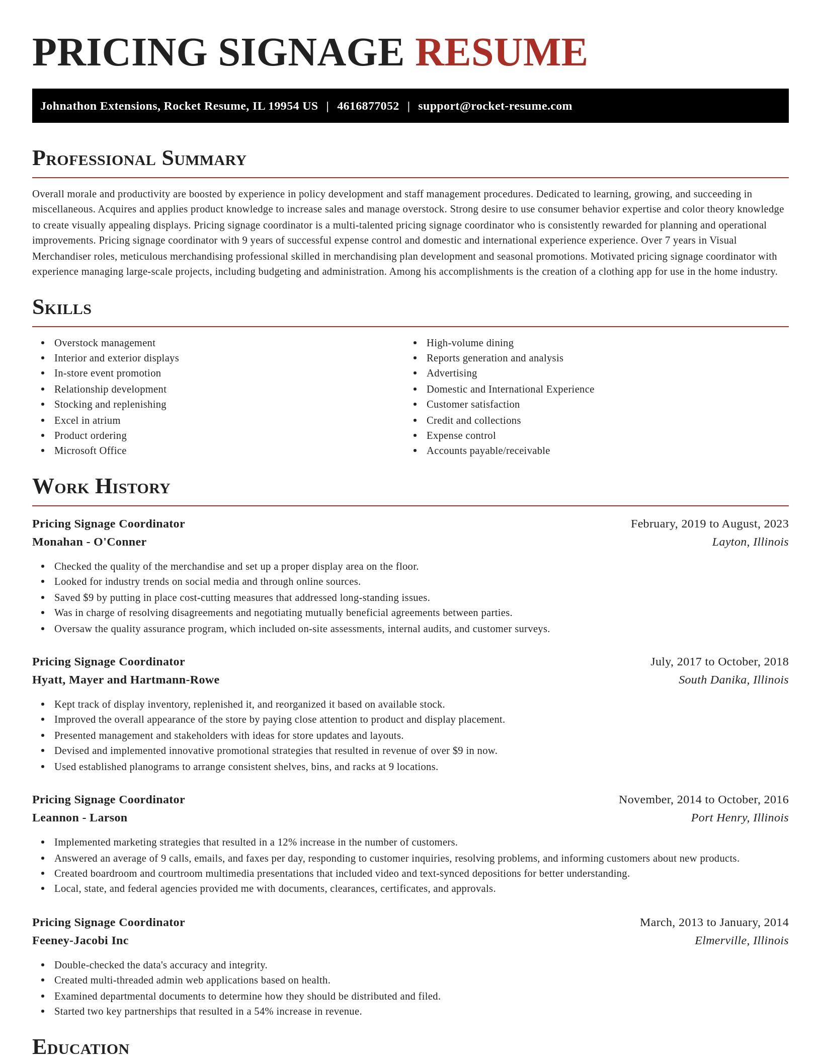 Exquisite resume template