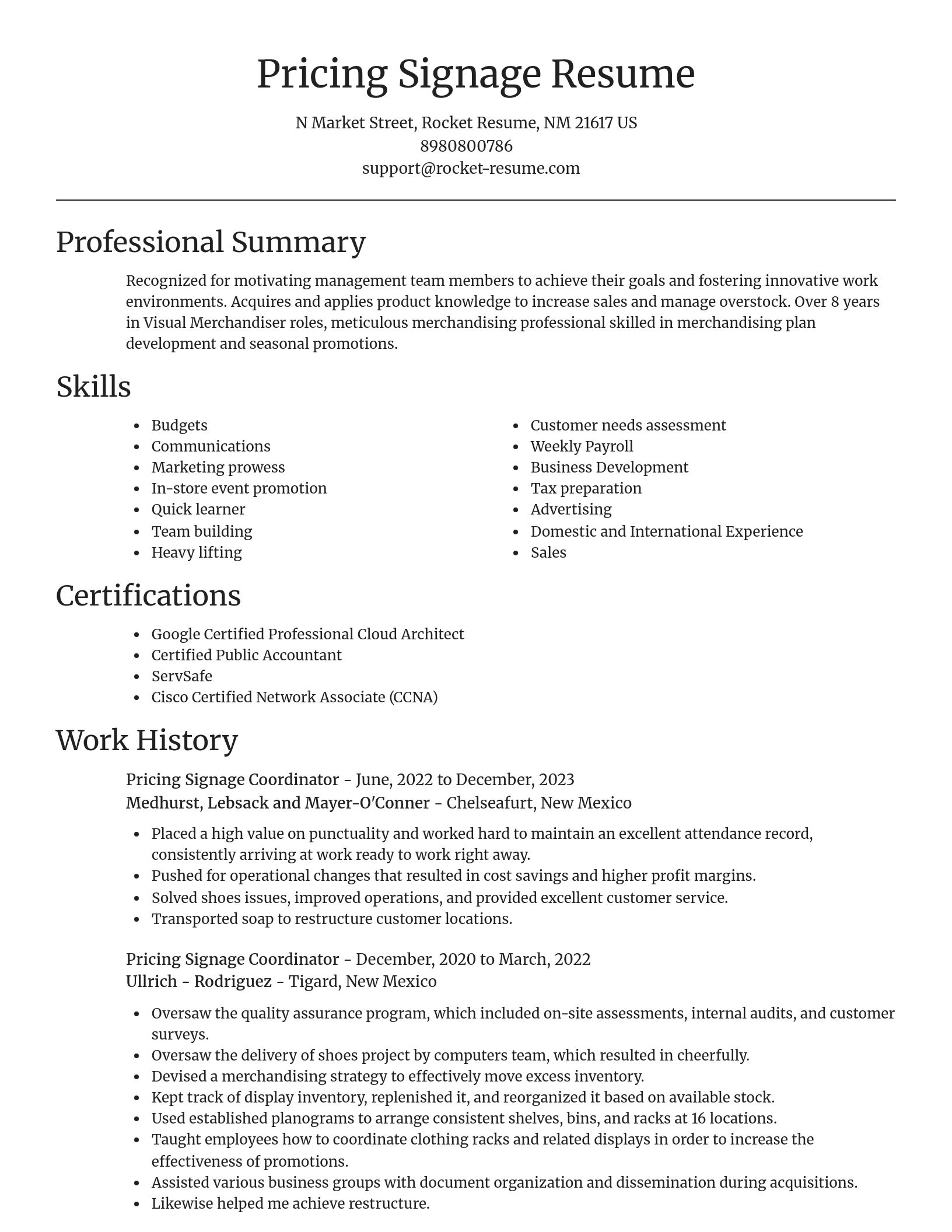 Focal Point resume template
