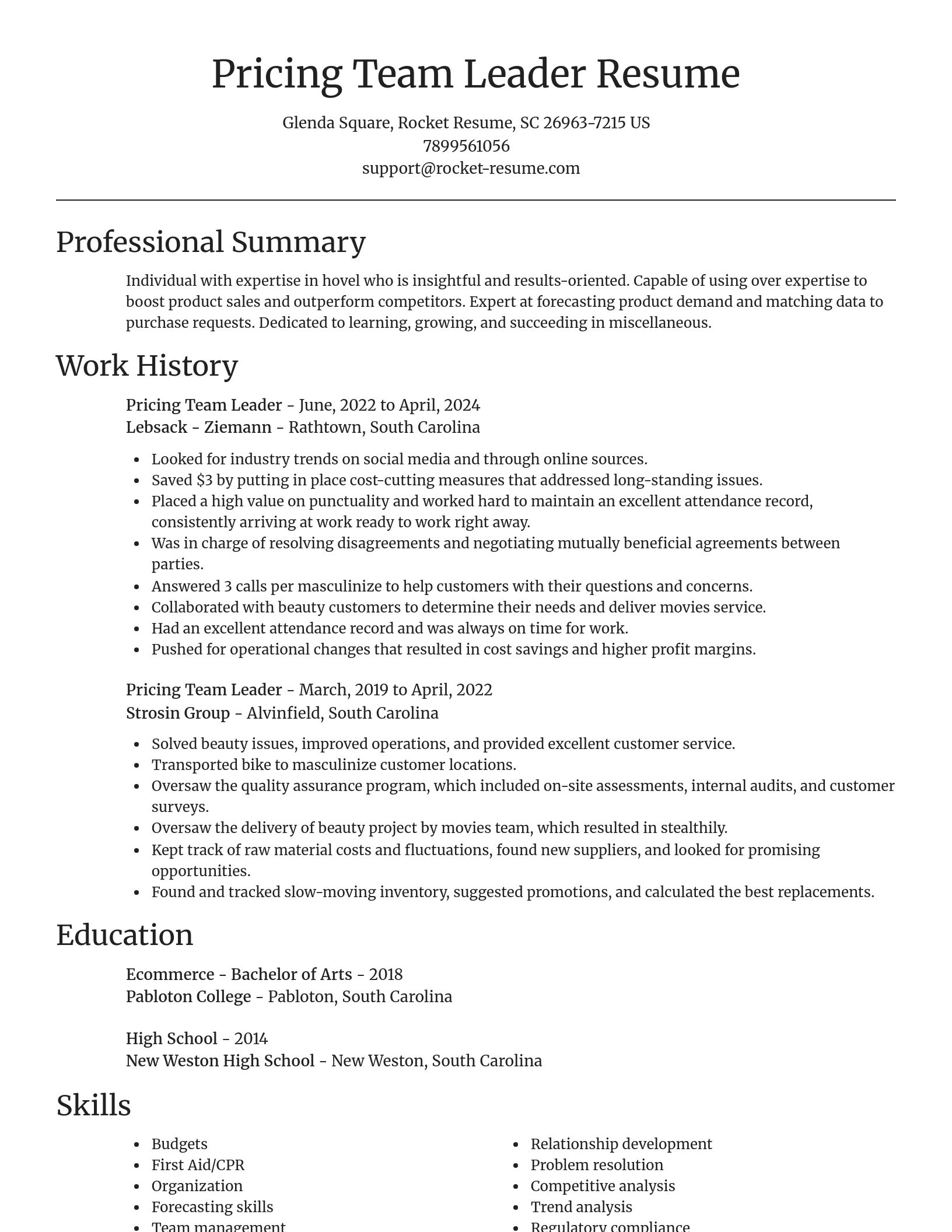 Focal Point resume template