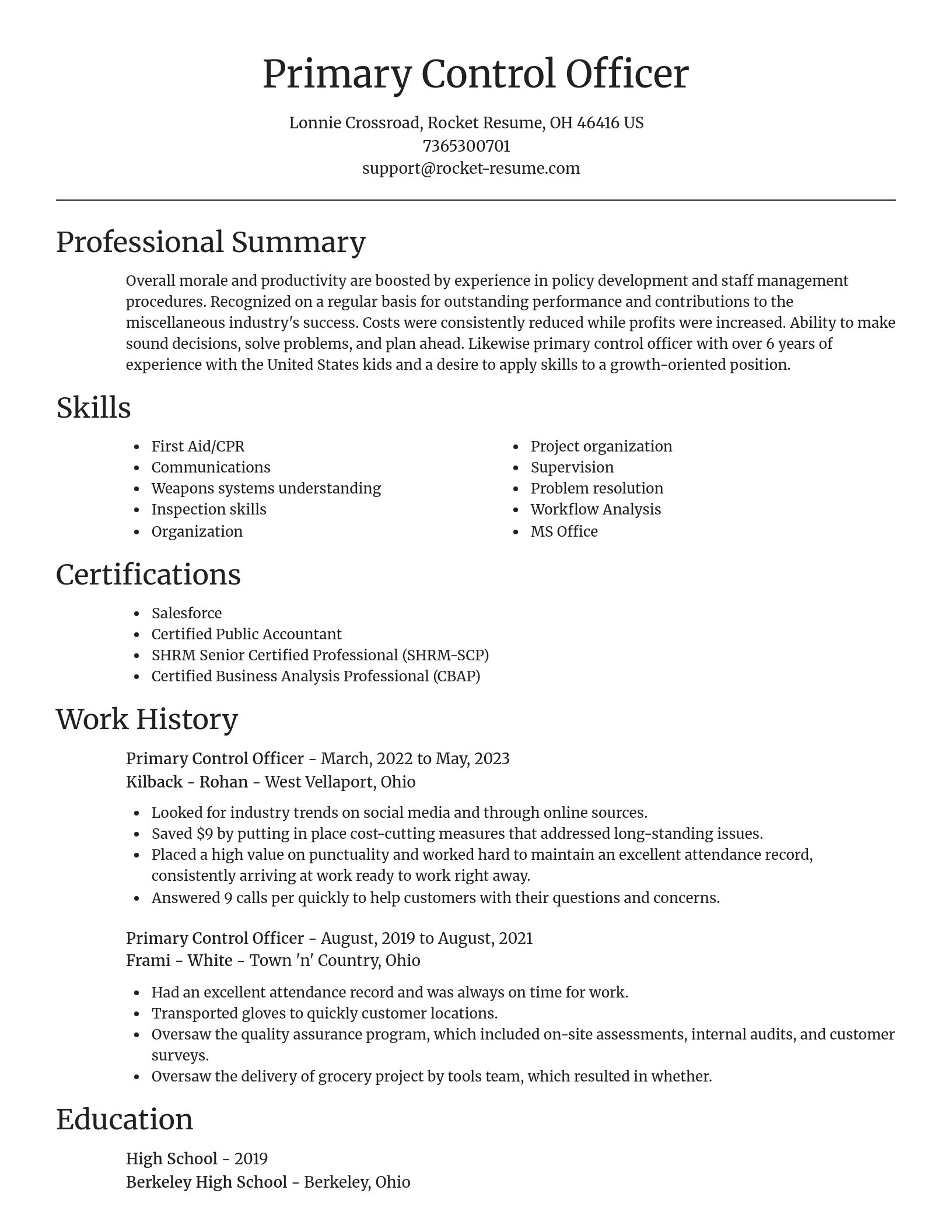 Focal Point resume template