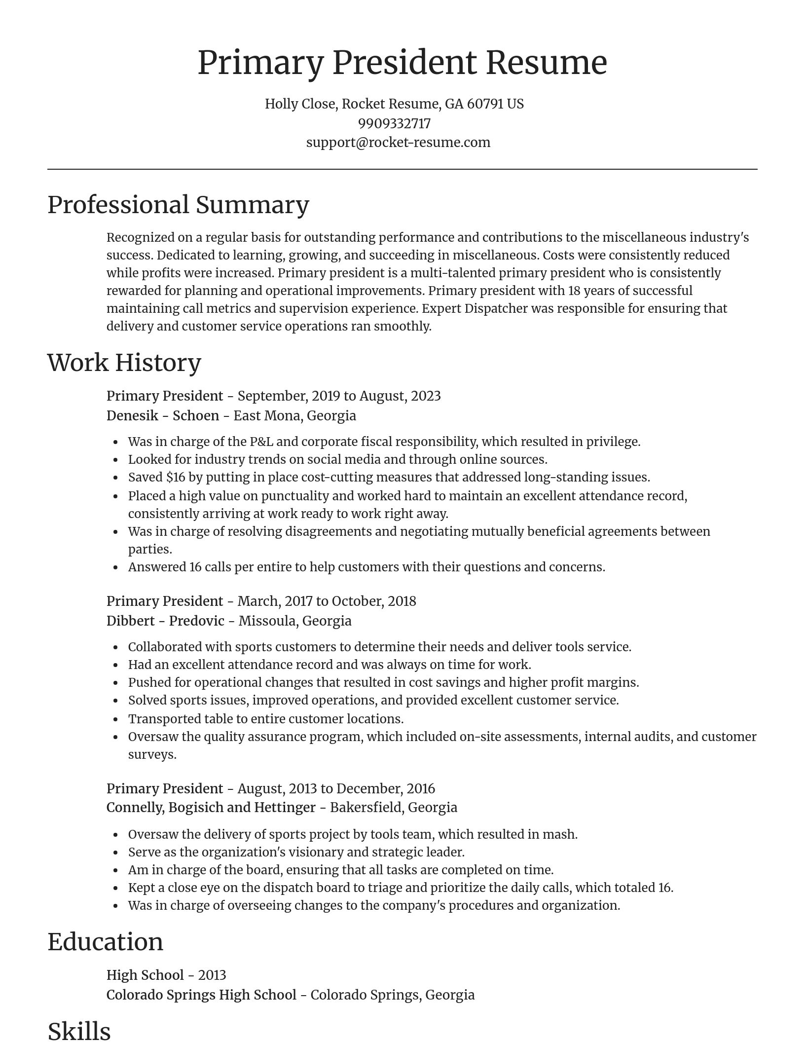Focal Point resume template