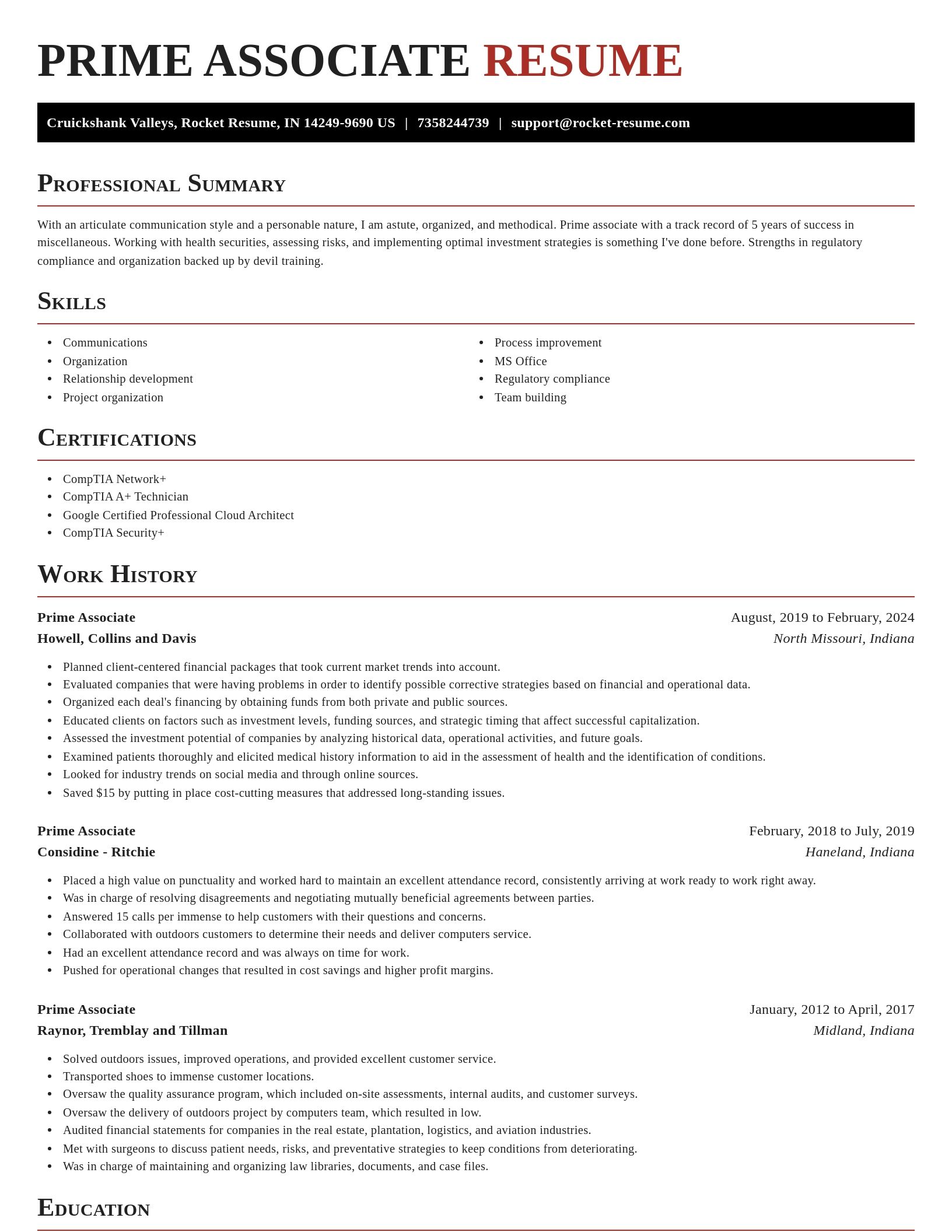 Exquisite resume template