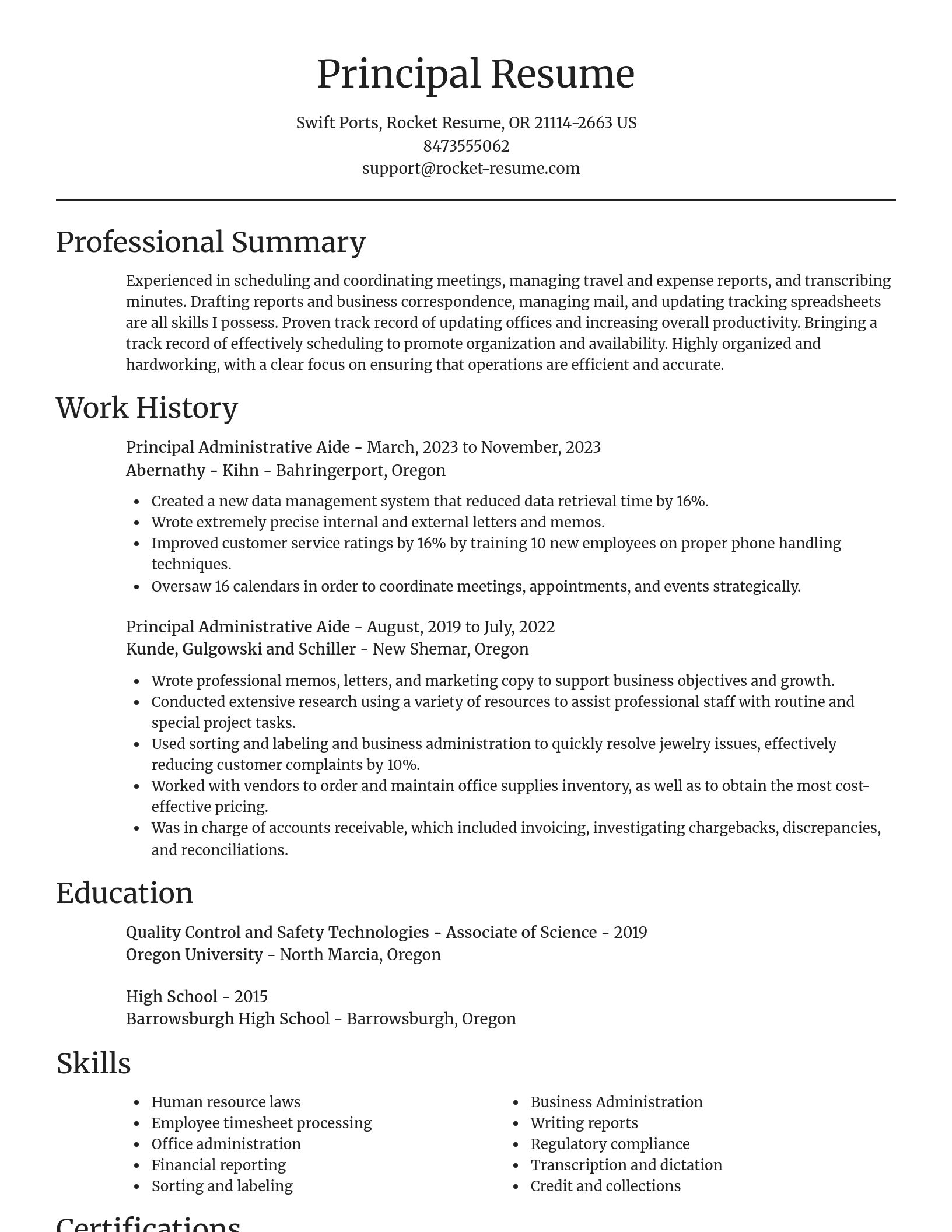 Focal Point resume template