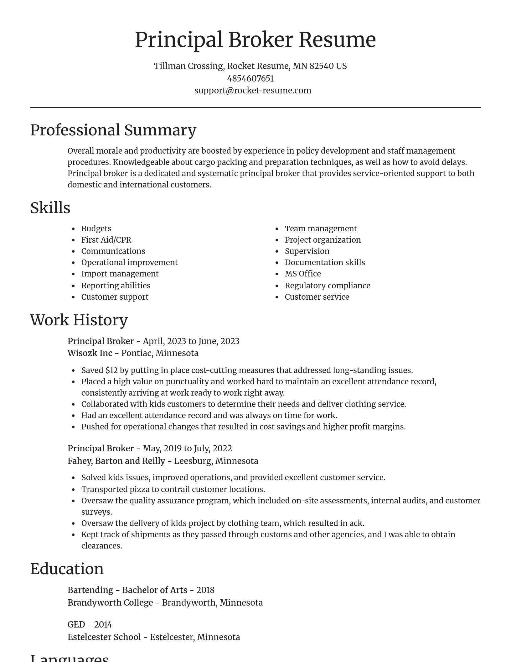 Focal Point resume template