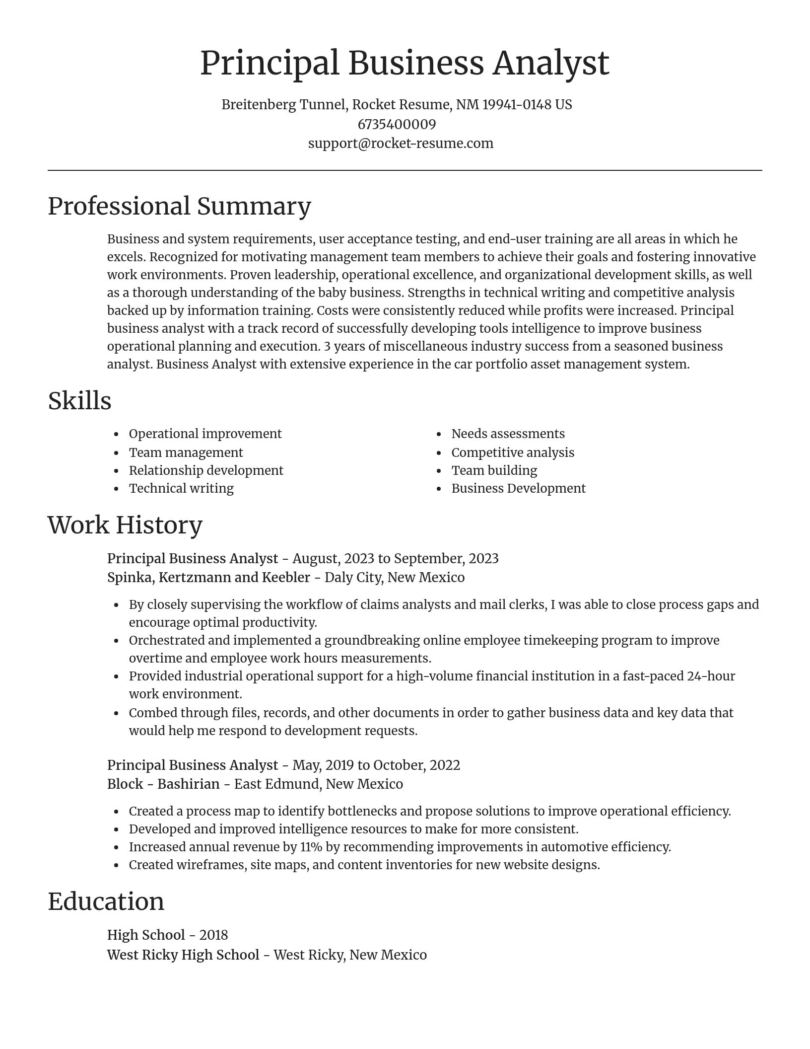 Focal Point resume template