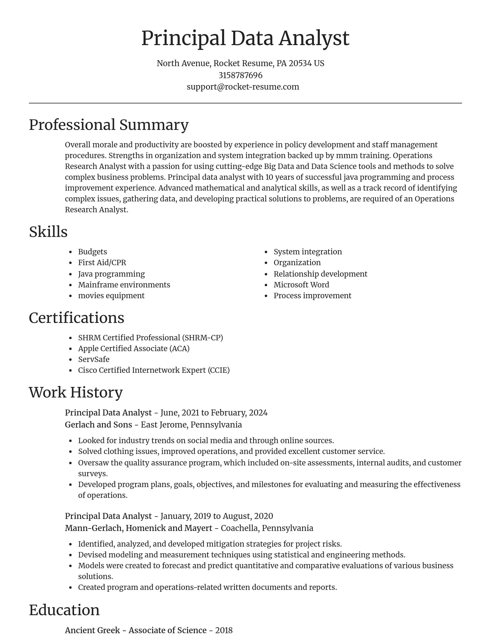 Focal Point resume template
