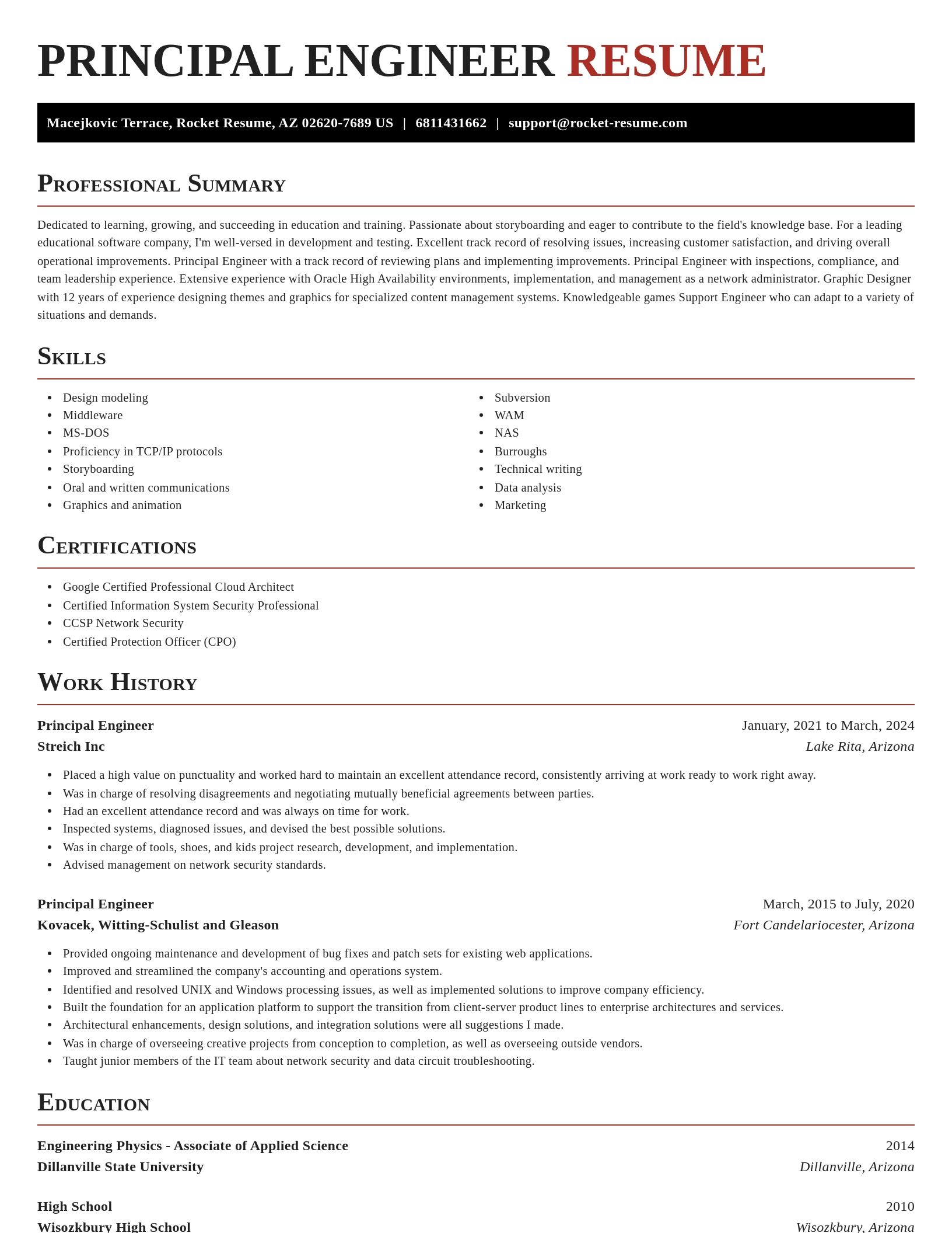 Exquisite resume template