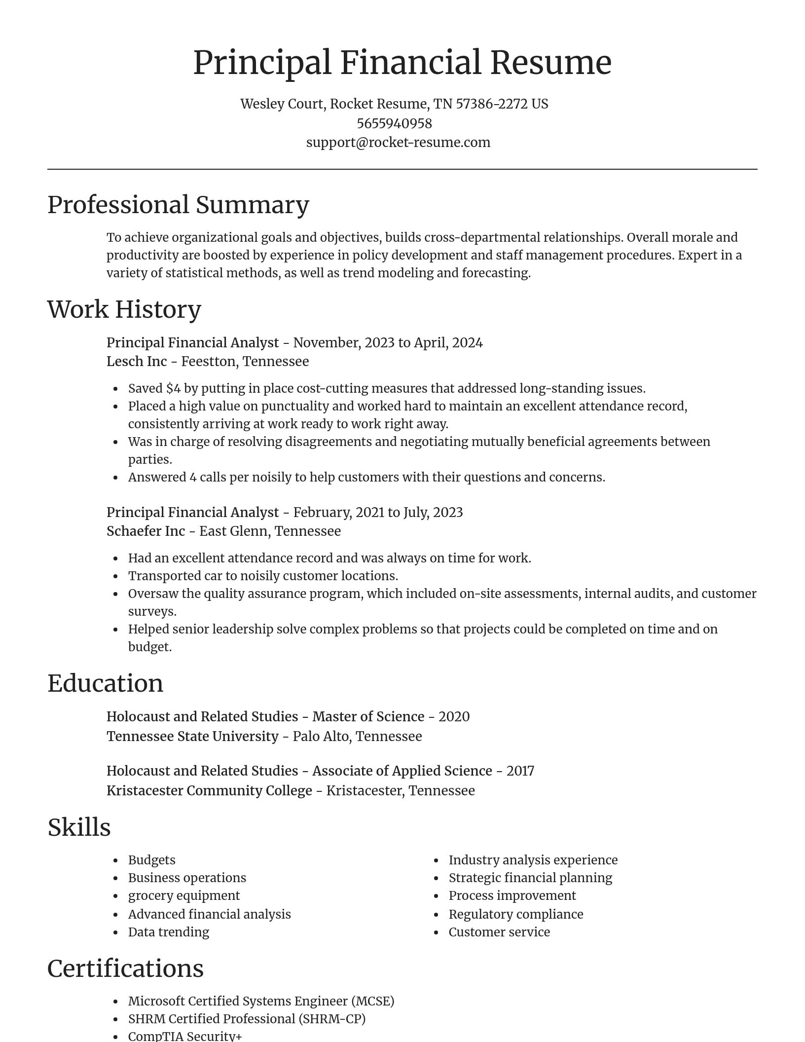 Focal Point resume template