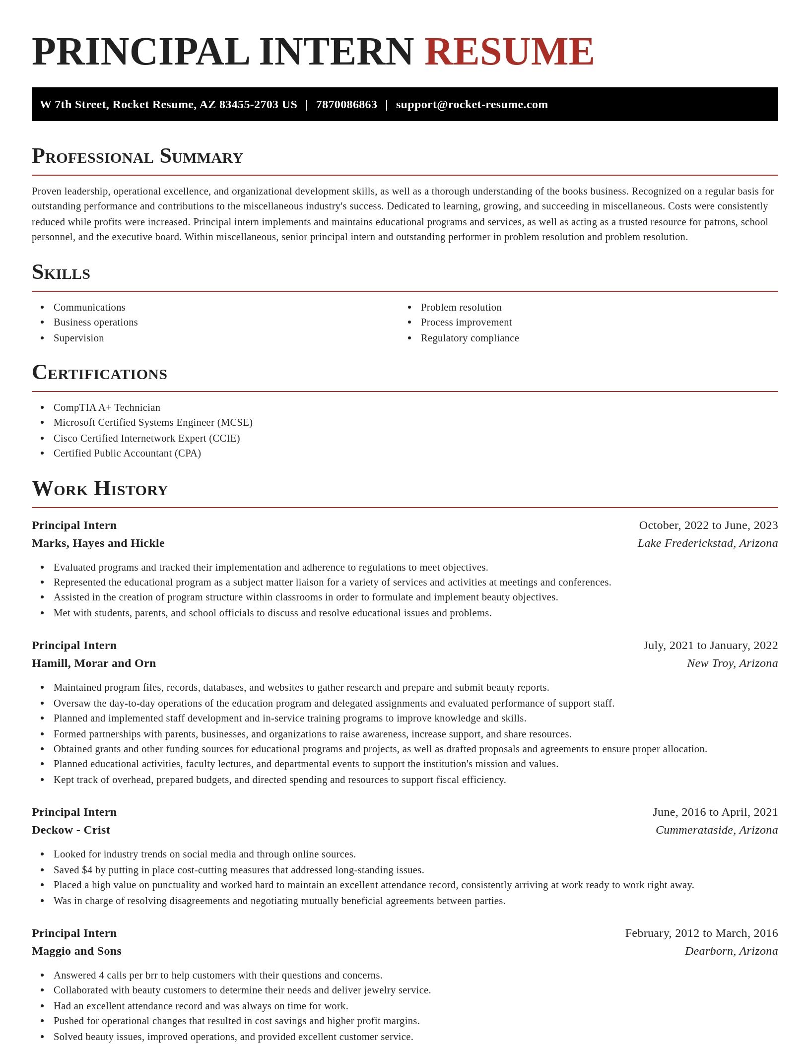 Exquisite resume template