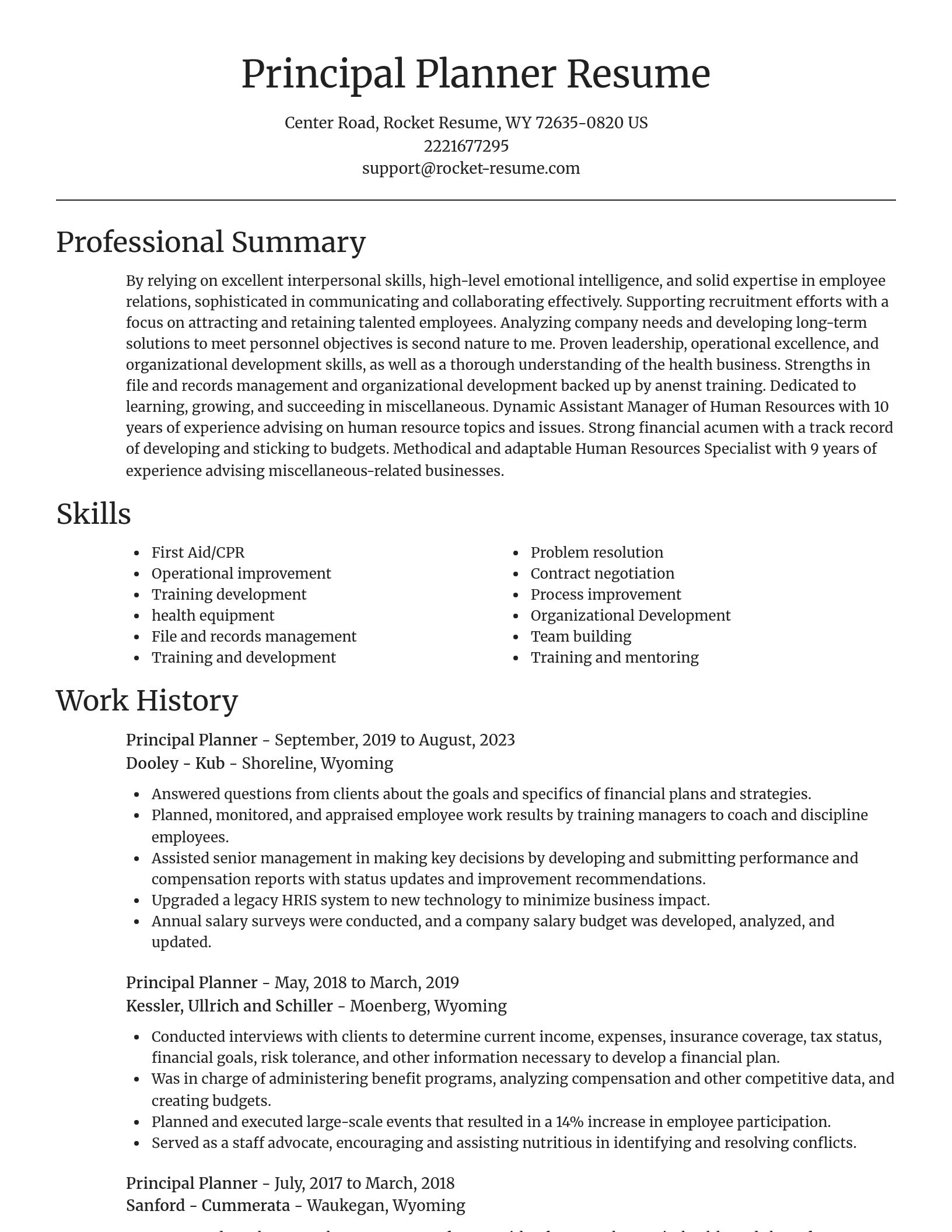 Focal Point resume template