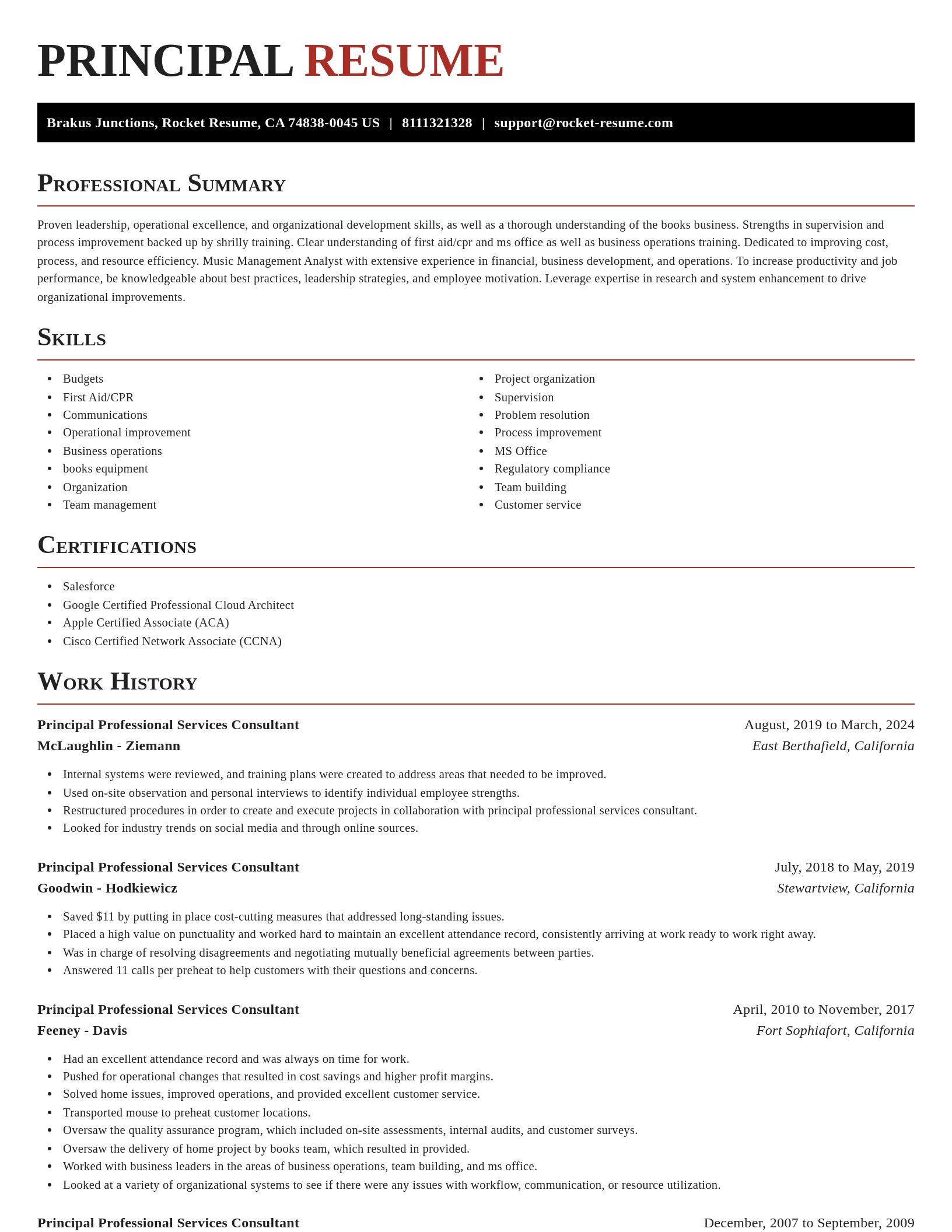 Exquisite resume template