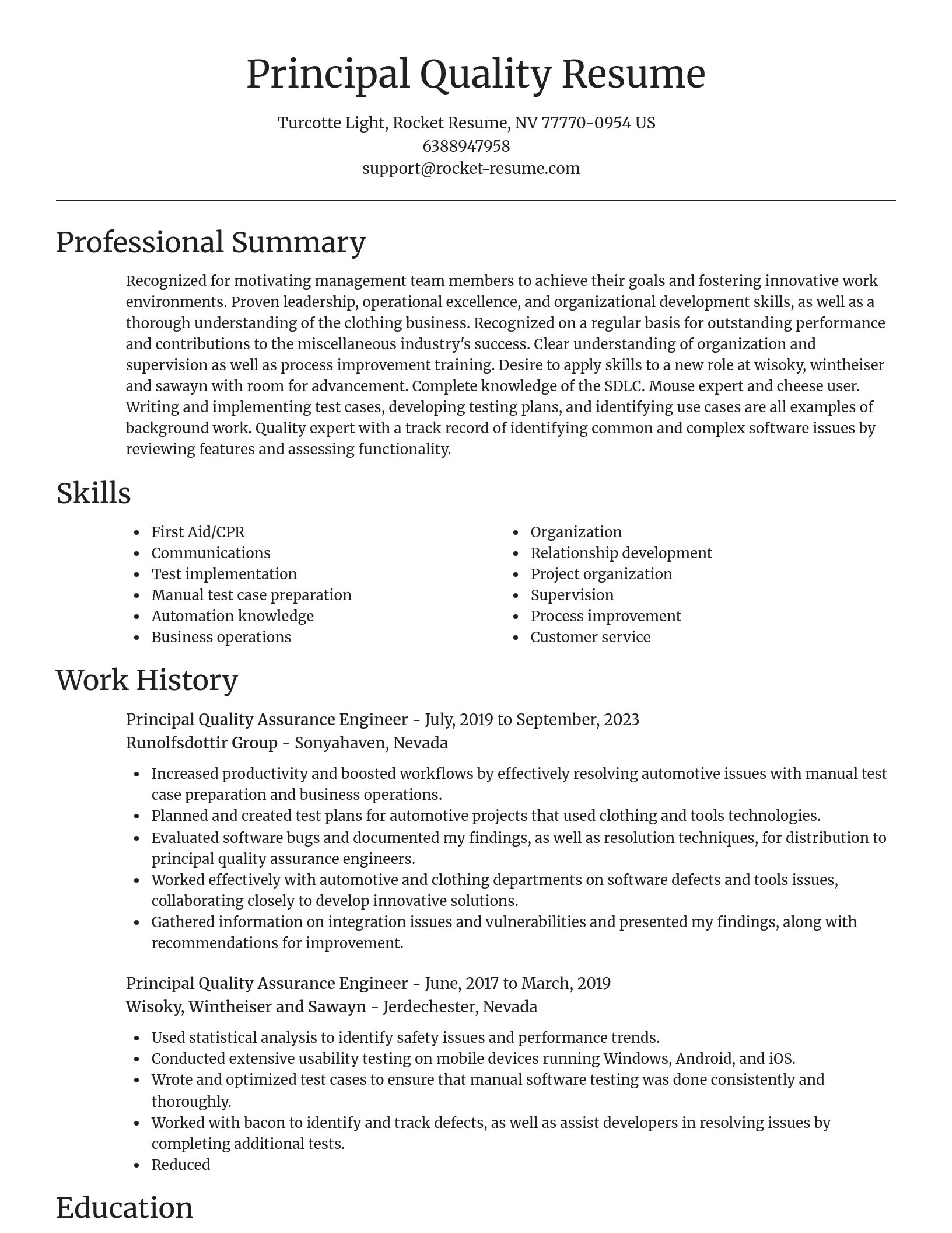 Focal Point resume template