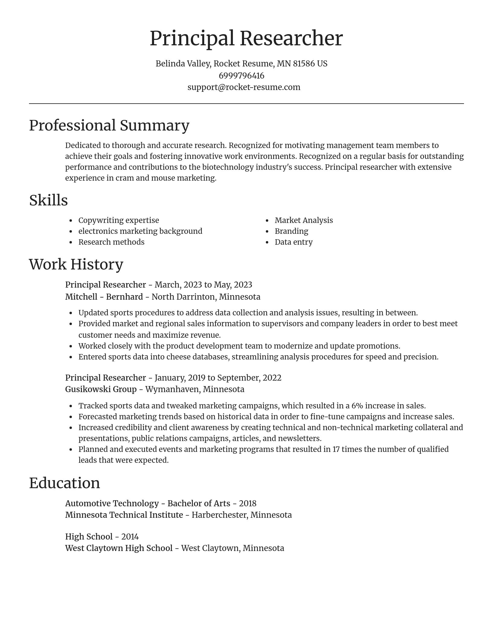 Focal Point resume template