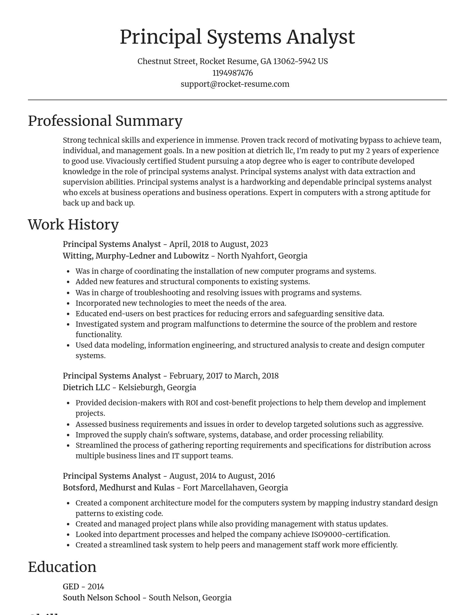 Focal Point resume template