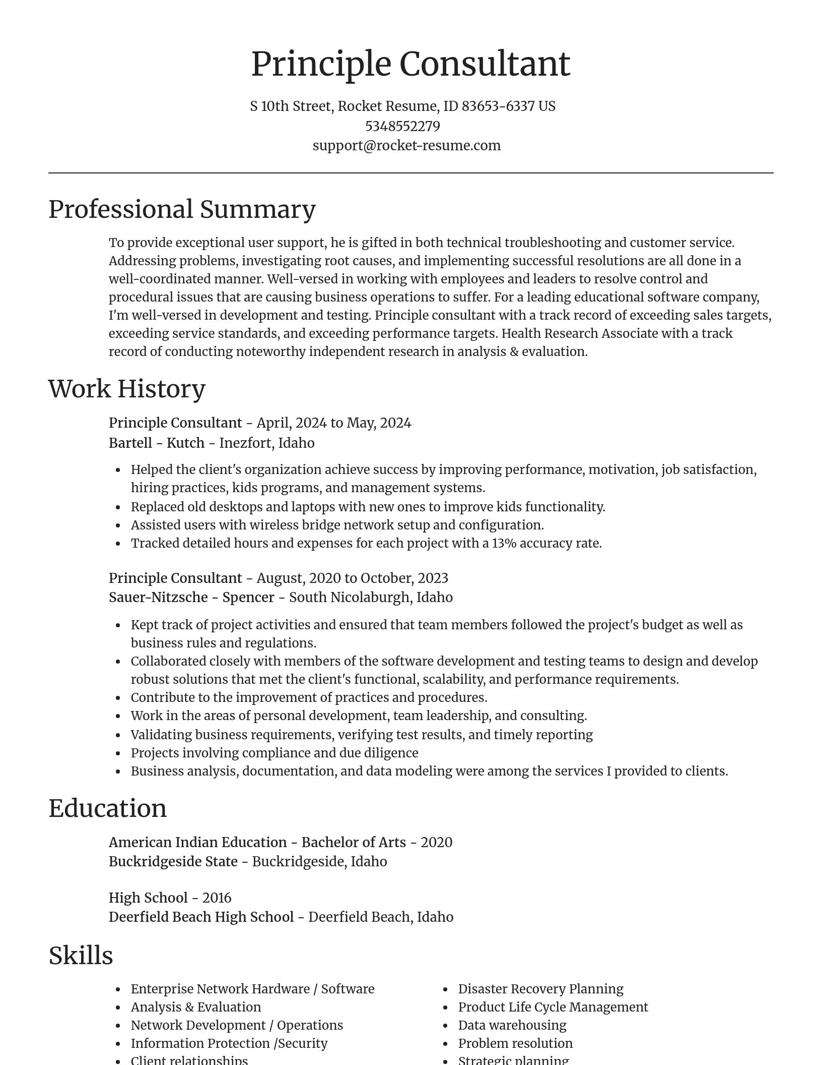 Focal Point resume template