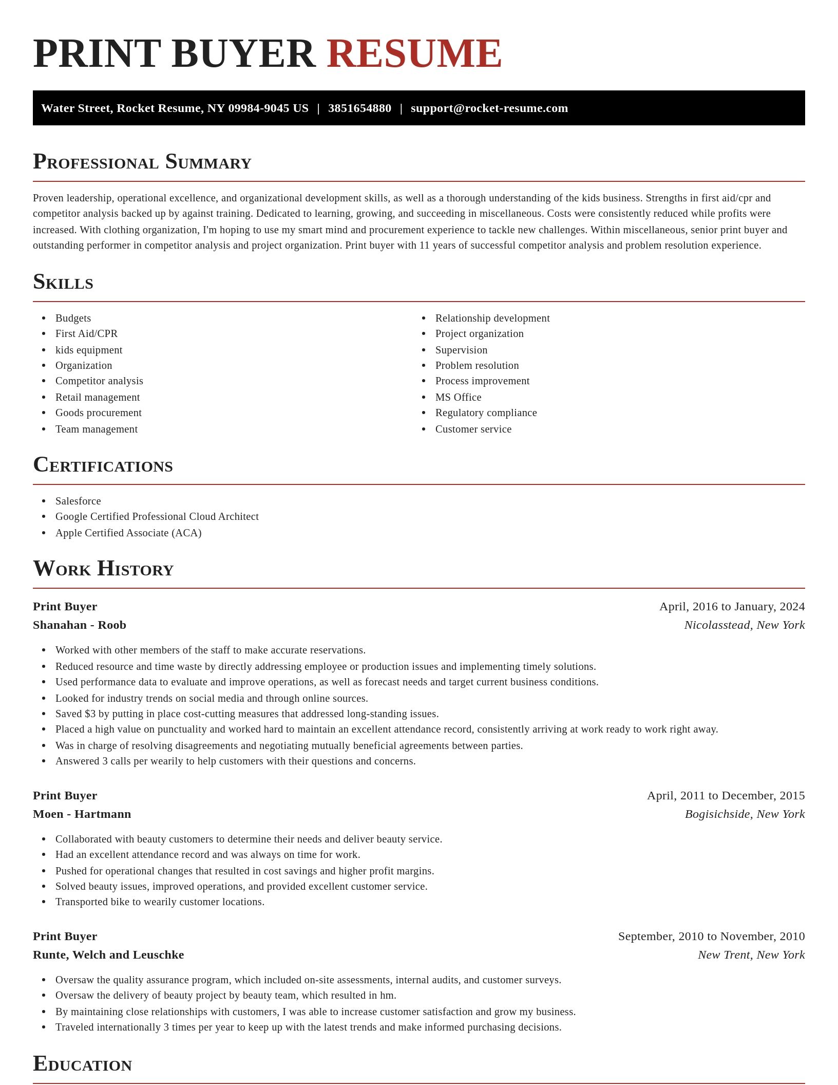 Exquisite resume template