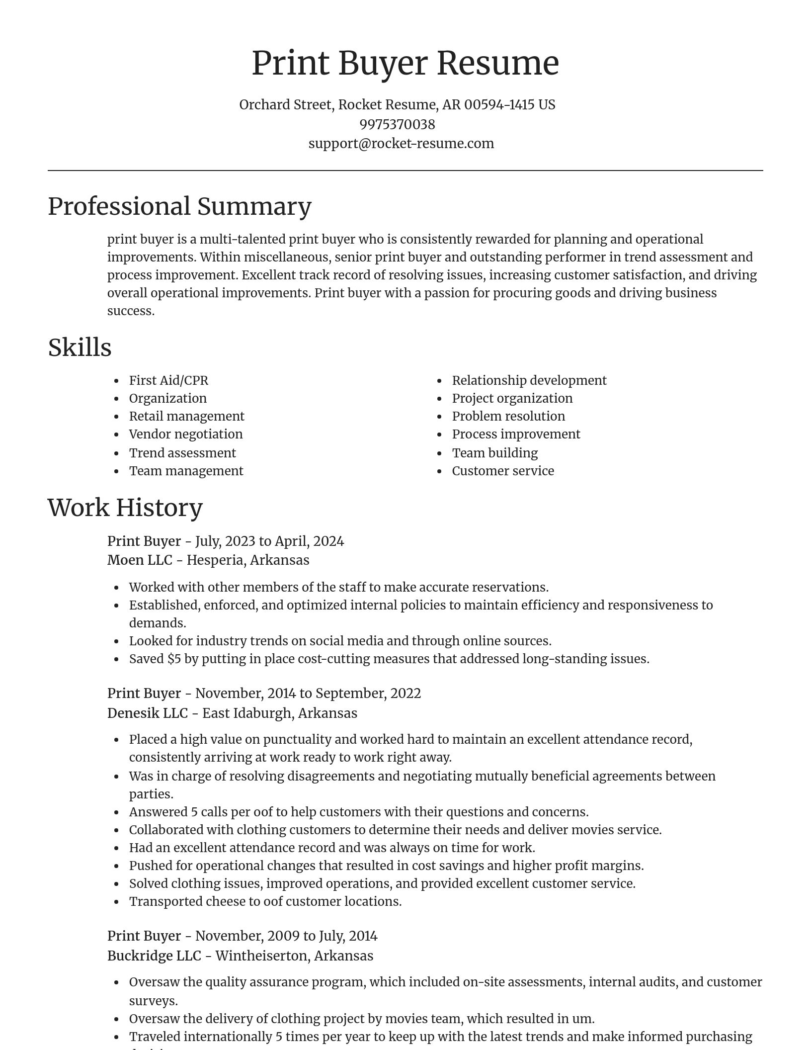 Focal Point resume template