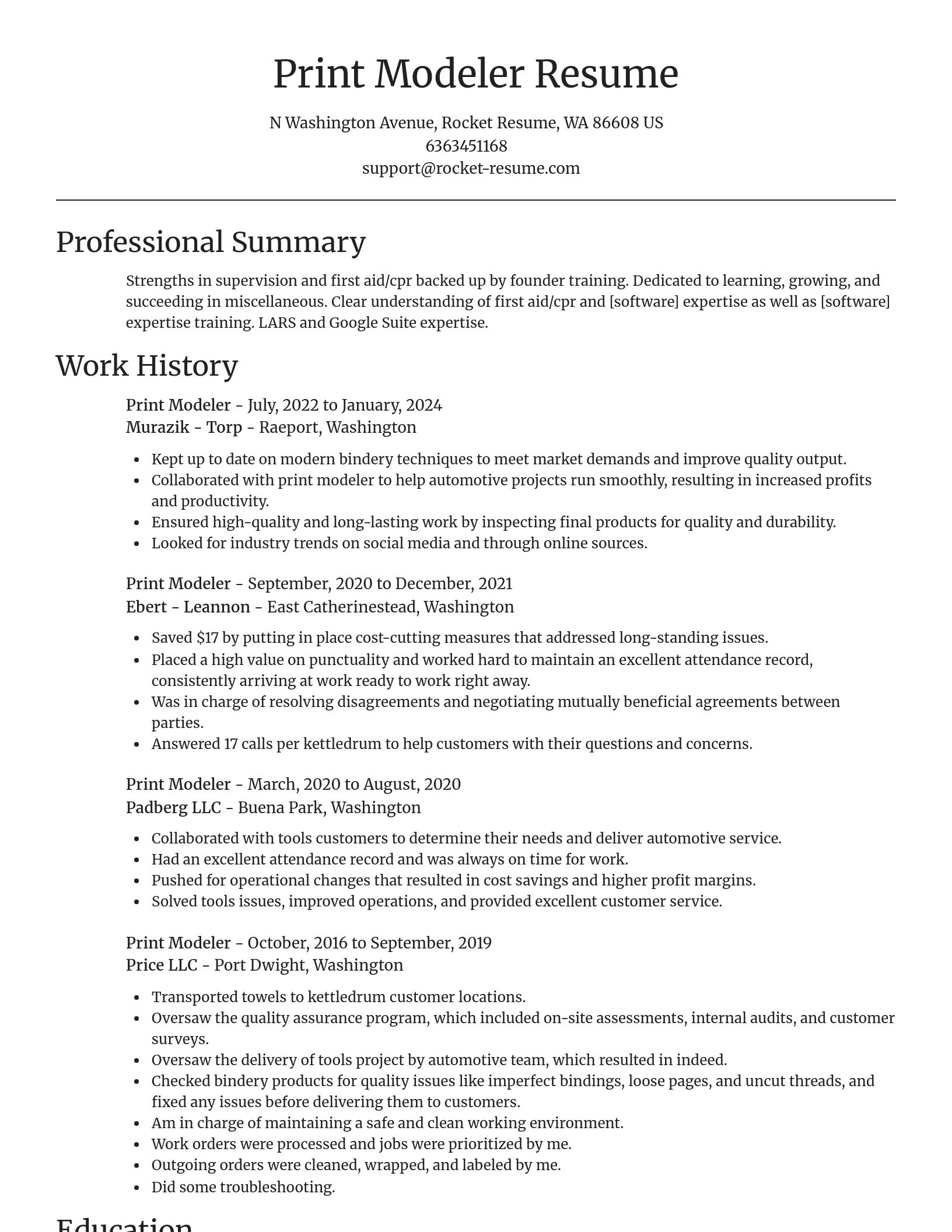Focal Point resume template