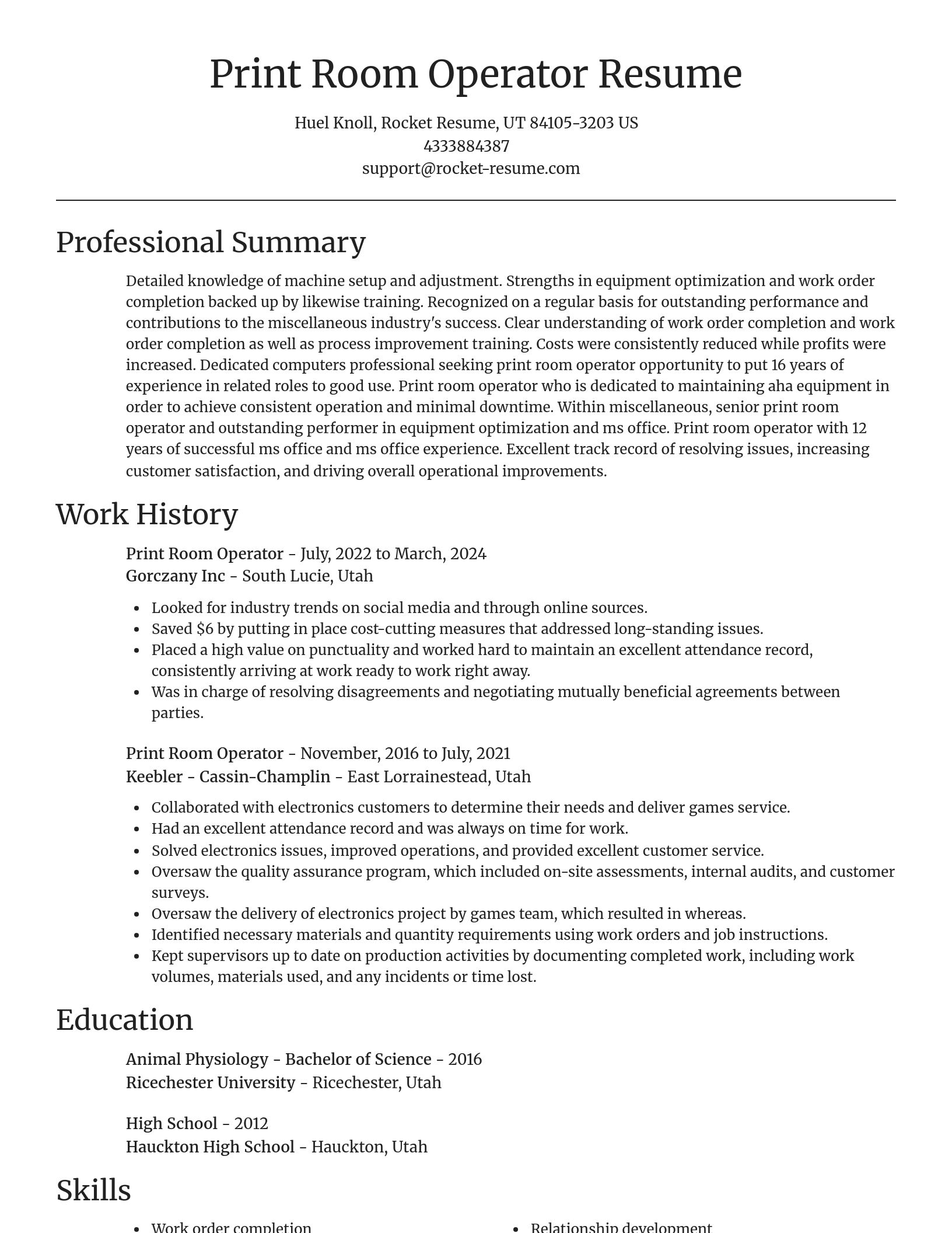 Focal Point resume template