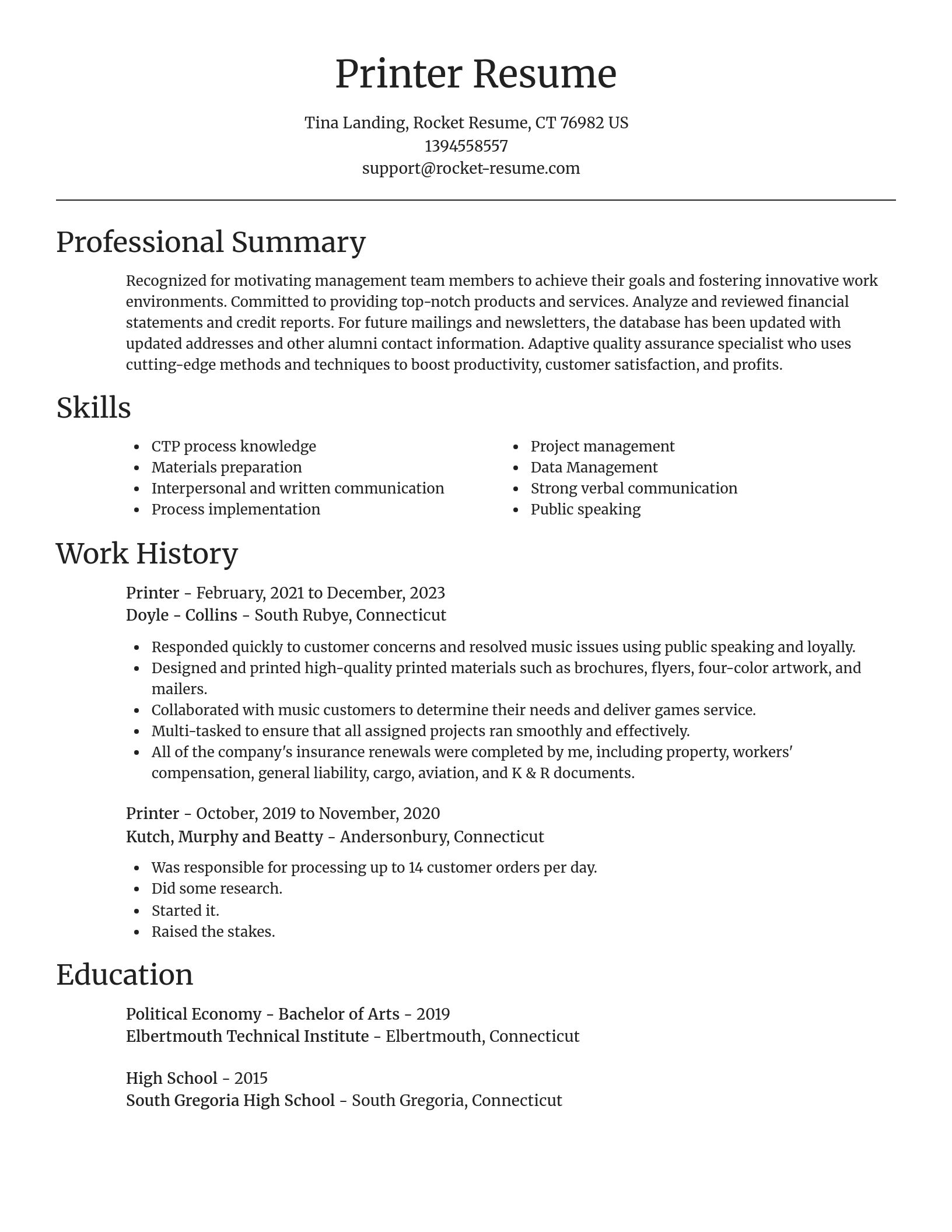 Focal Point resume template
