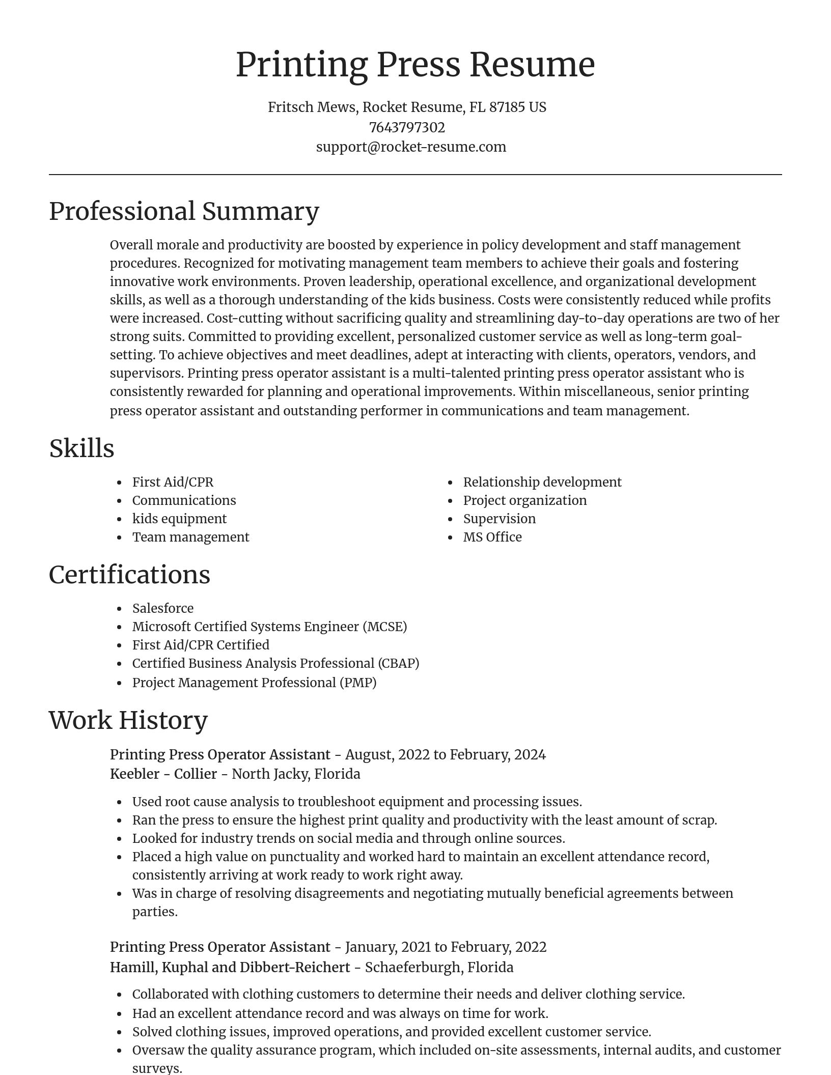 Focal Point resume template