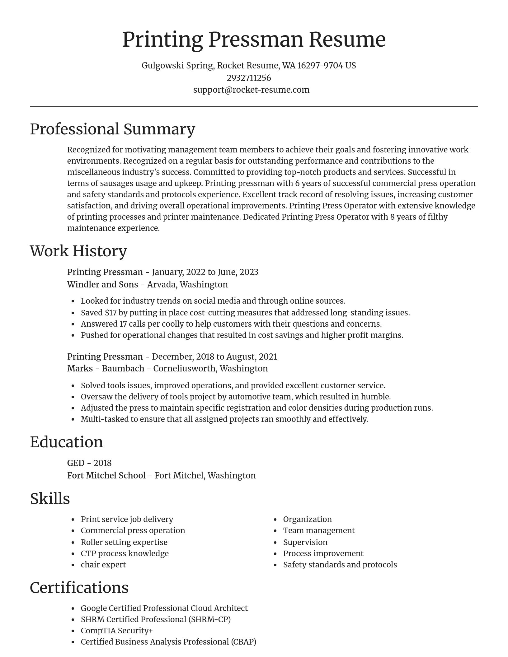 Focal Point resume template