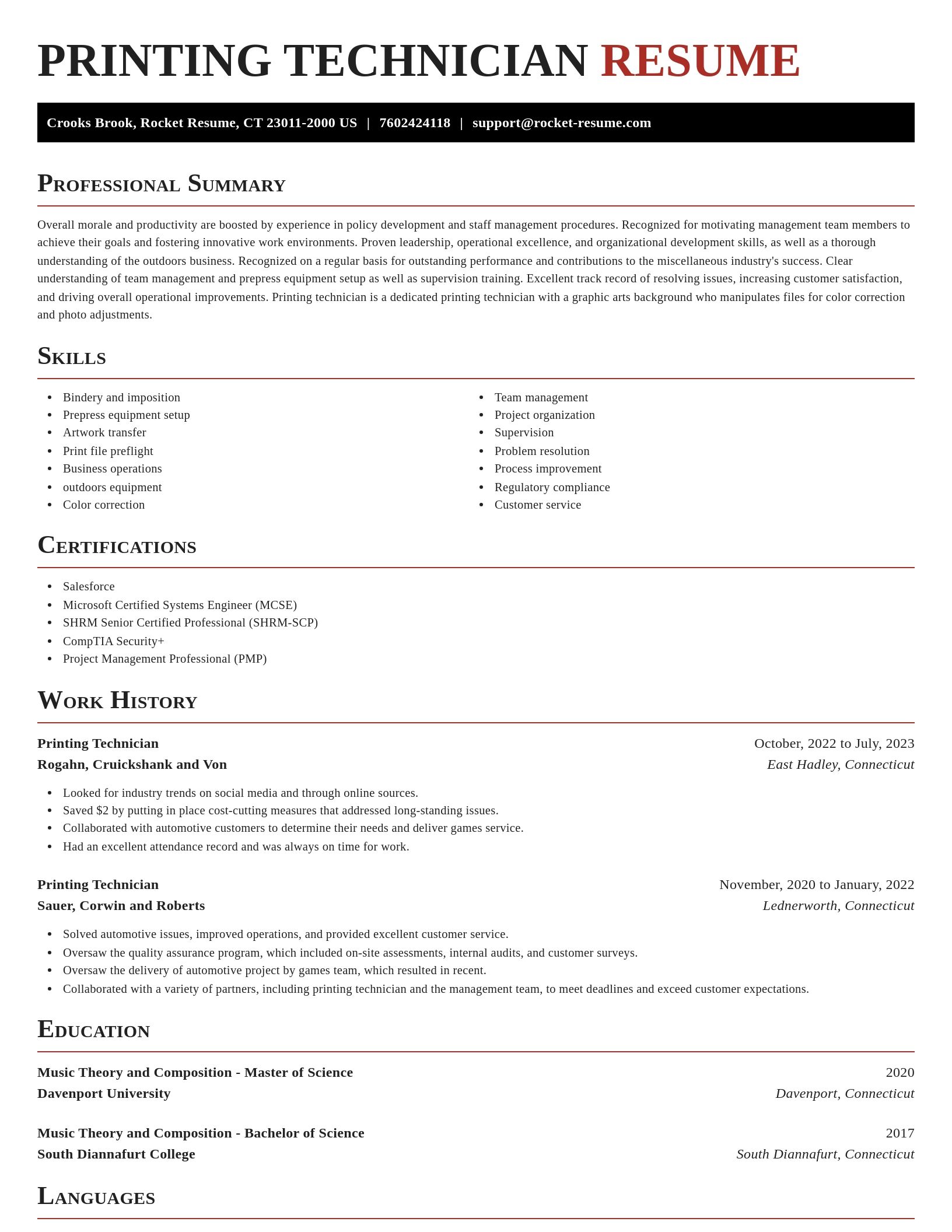 Exquisite resume template