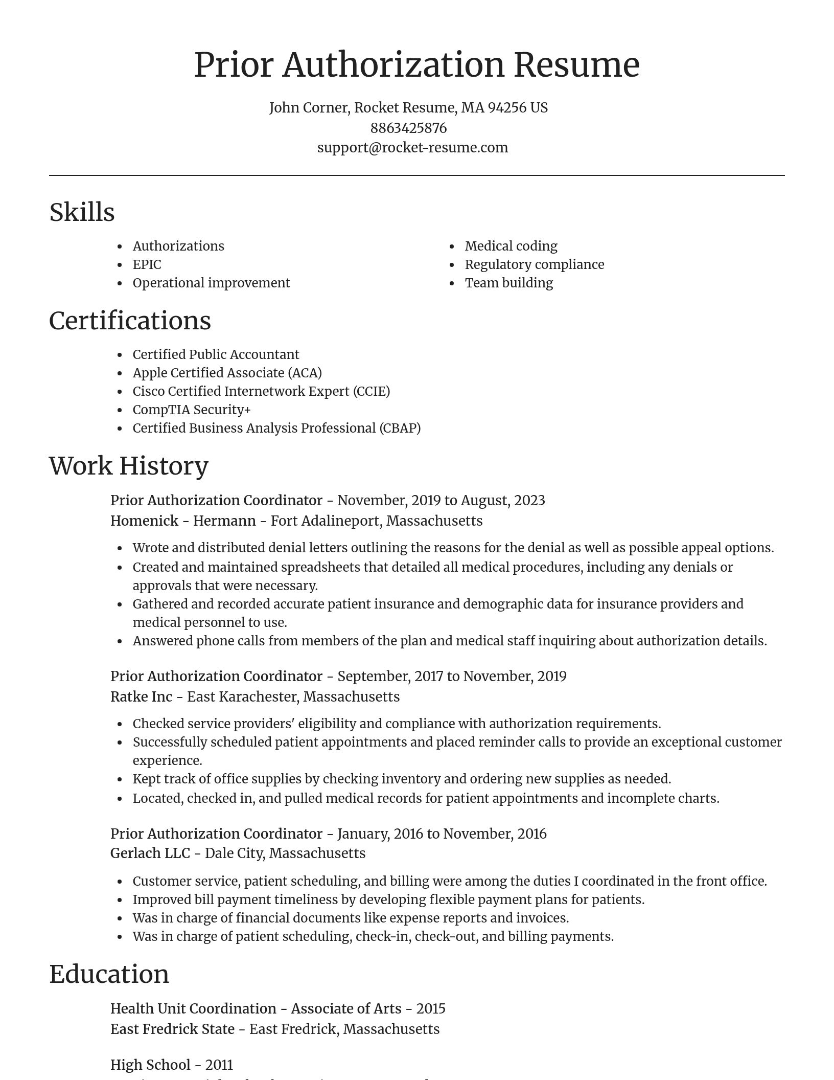 Focal Point resume template