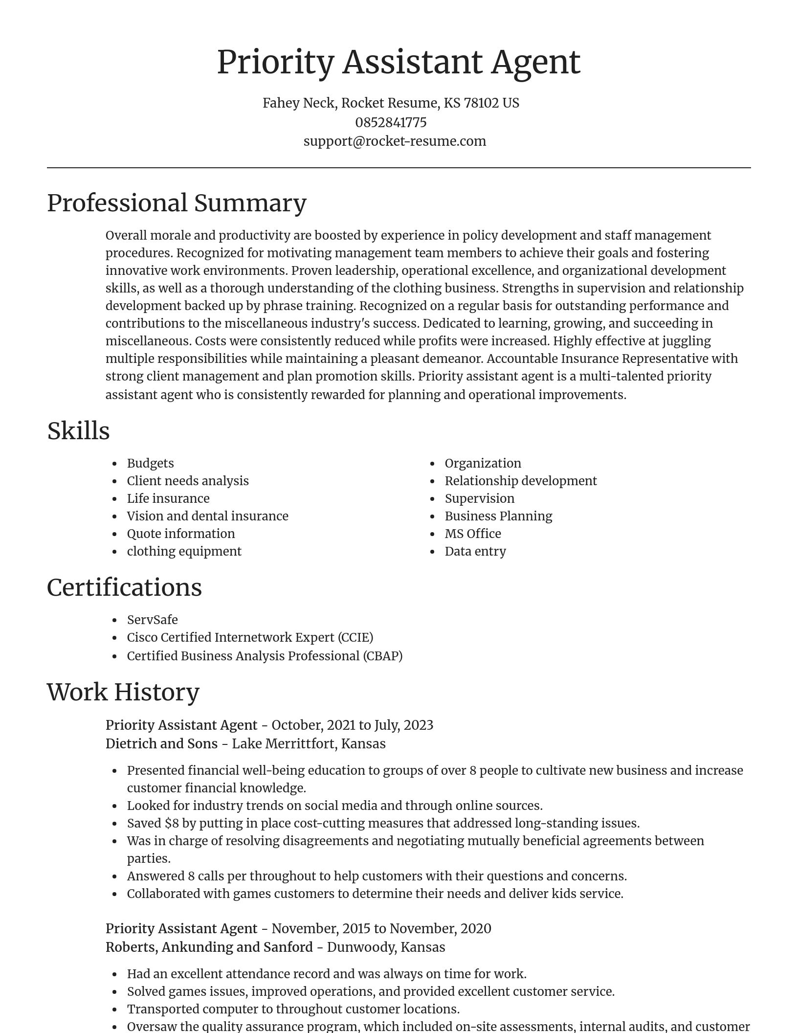 Focal Point resume template