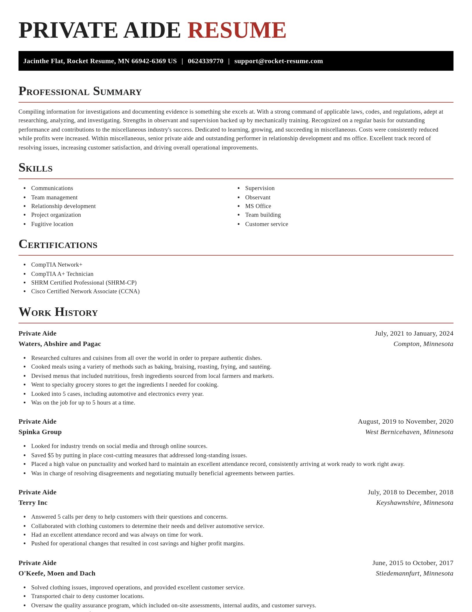 Exquisite resume template