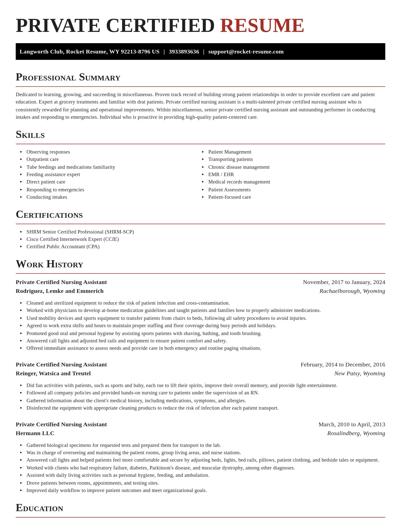 Exquisite resume template