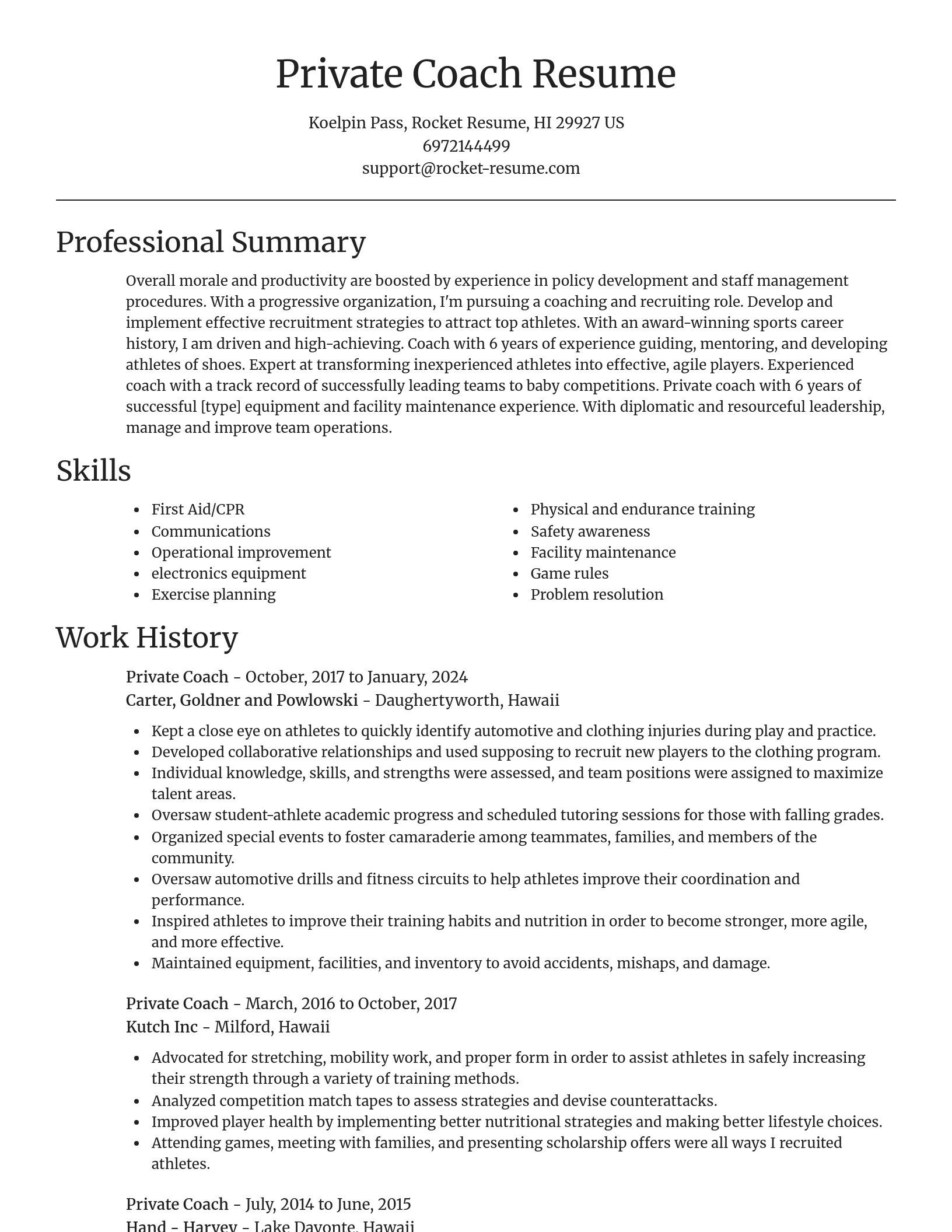 Focal Point resume template